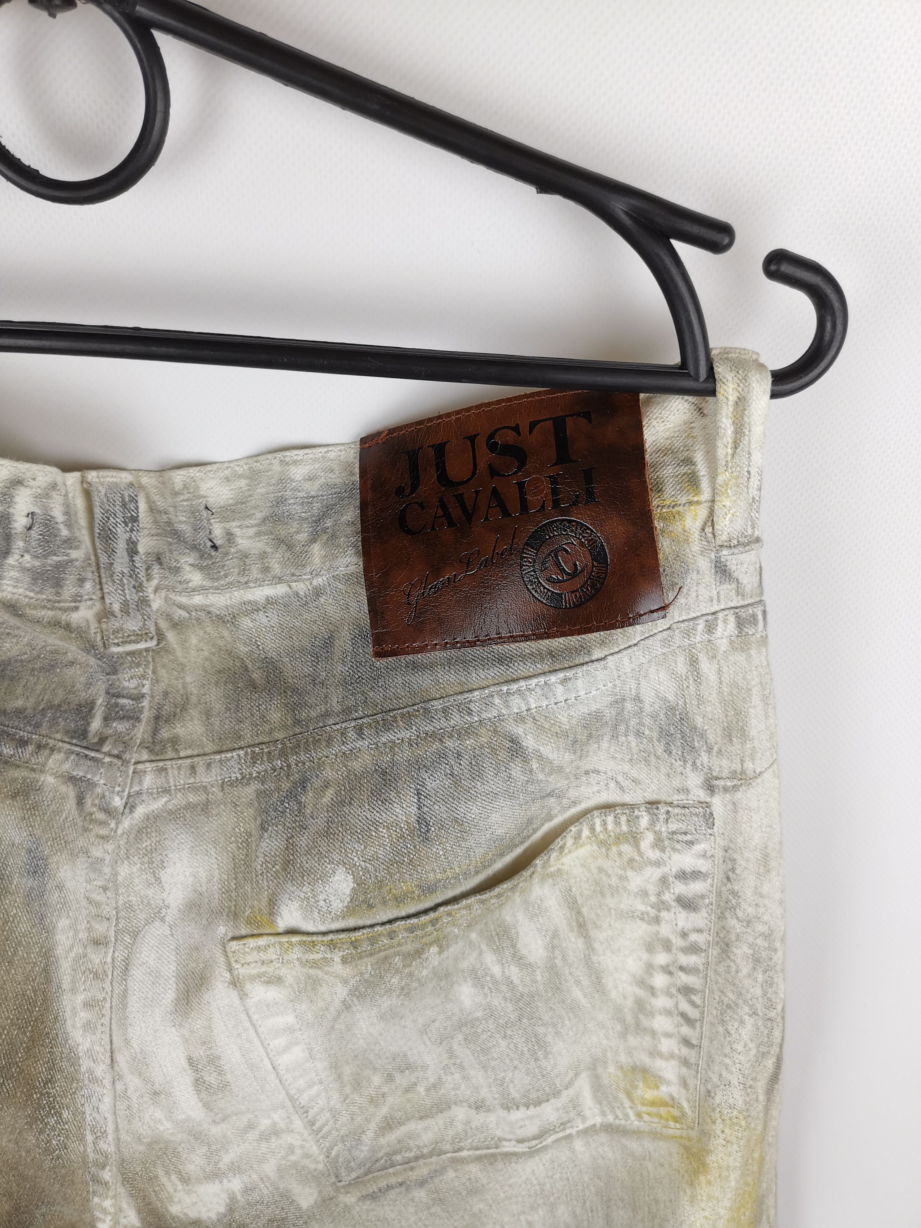 Just Cavalli Just Cavalli Multicolor hand painted distressed denim Jeans Size US 33 - 10 Thumbnail
