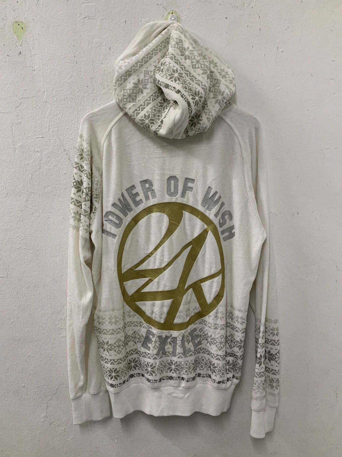 Japanese Brand 24 Karats Exile Tower Of Wish Zipper Hoodie Suede Big Logo Size US M / EU 48-50 / 2 - 1 Thumbnail