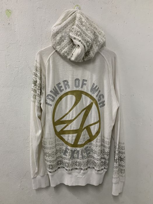 Japanese Brand 24 Karats Exile Tower Of Wish Zipper Hoodie Suede