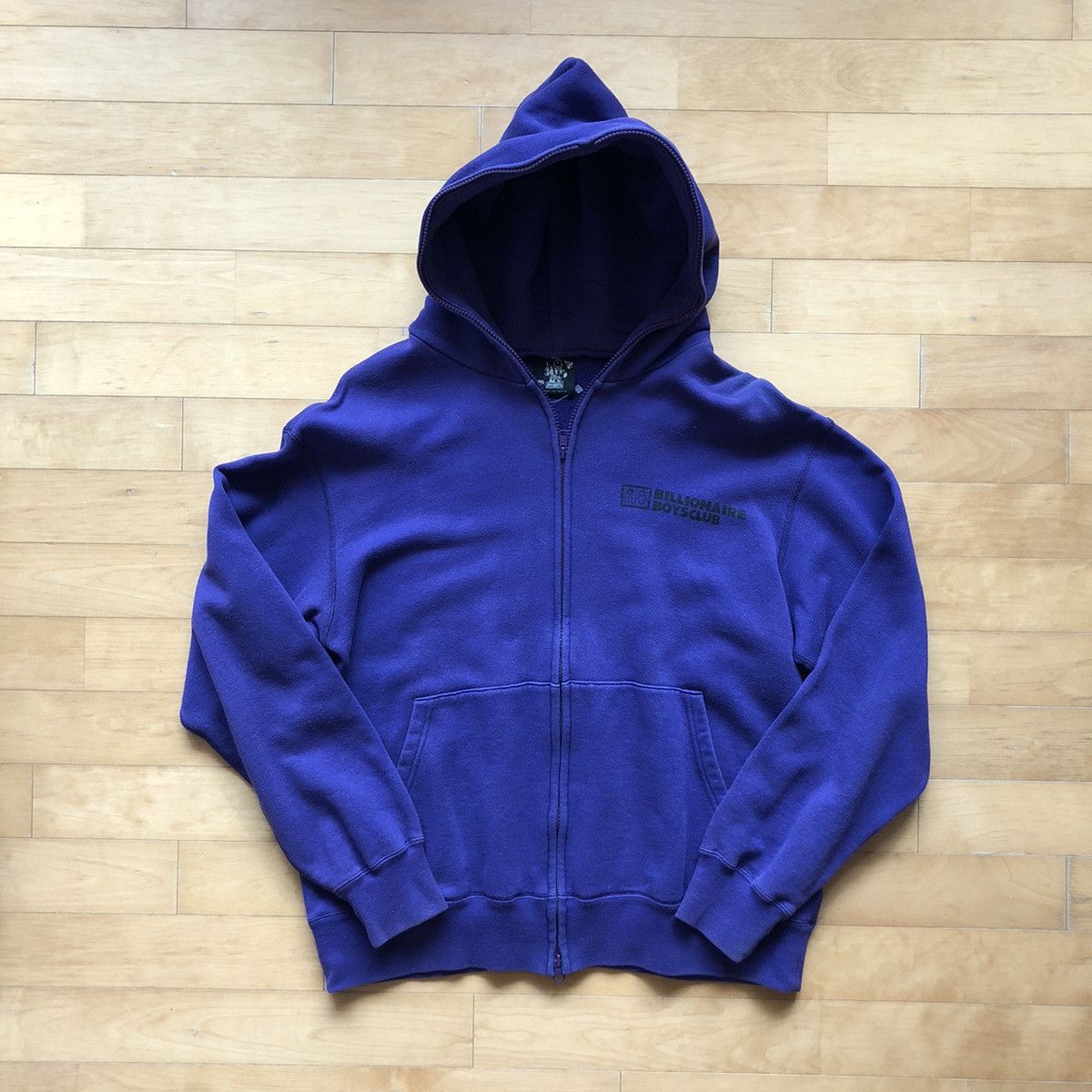 image of Billionaire Boys Club Og Bbc Full Zip Up Hoodie L in Purple, Men's (Size Large)