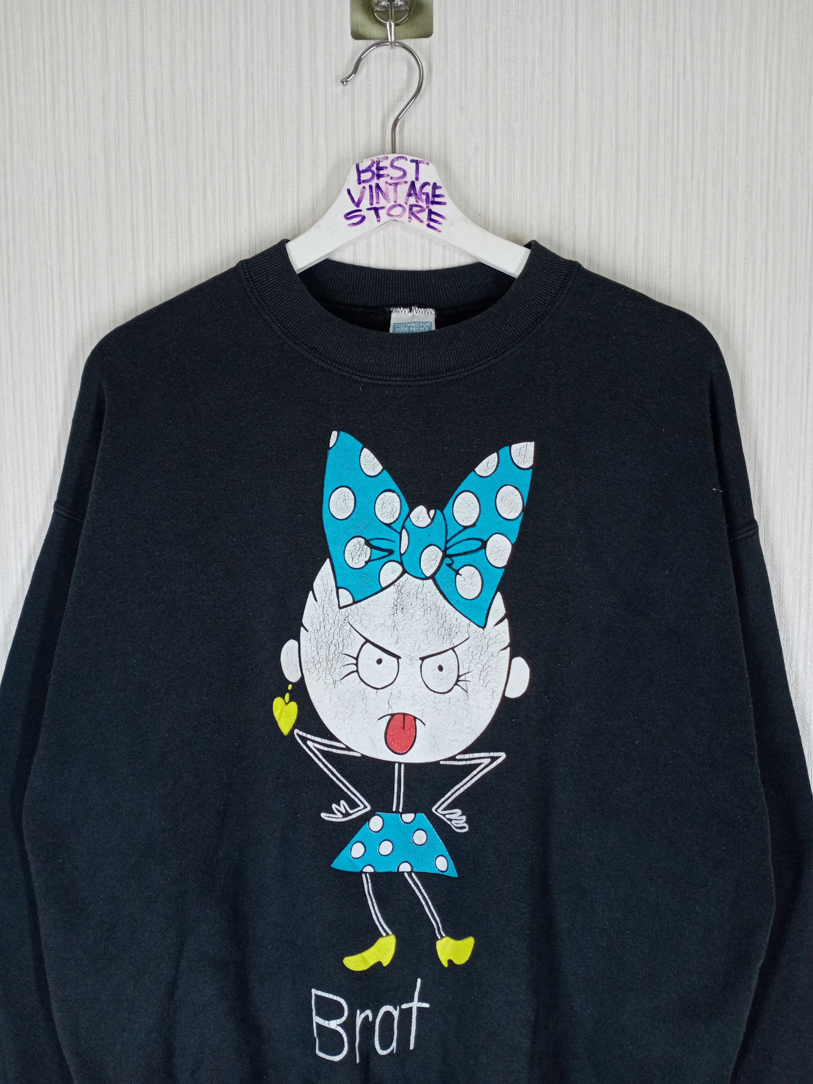 Cartoon Network 90s Vintage Brat Anime Grunge Motive Sweatshirt Size US XL / EU 56 / 4 - 2 Thumbnail