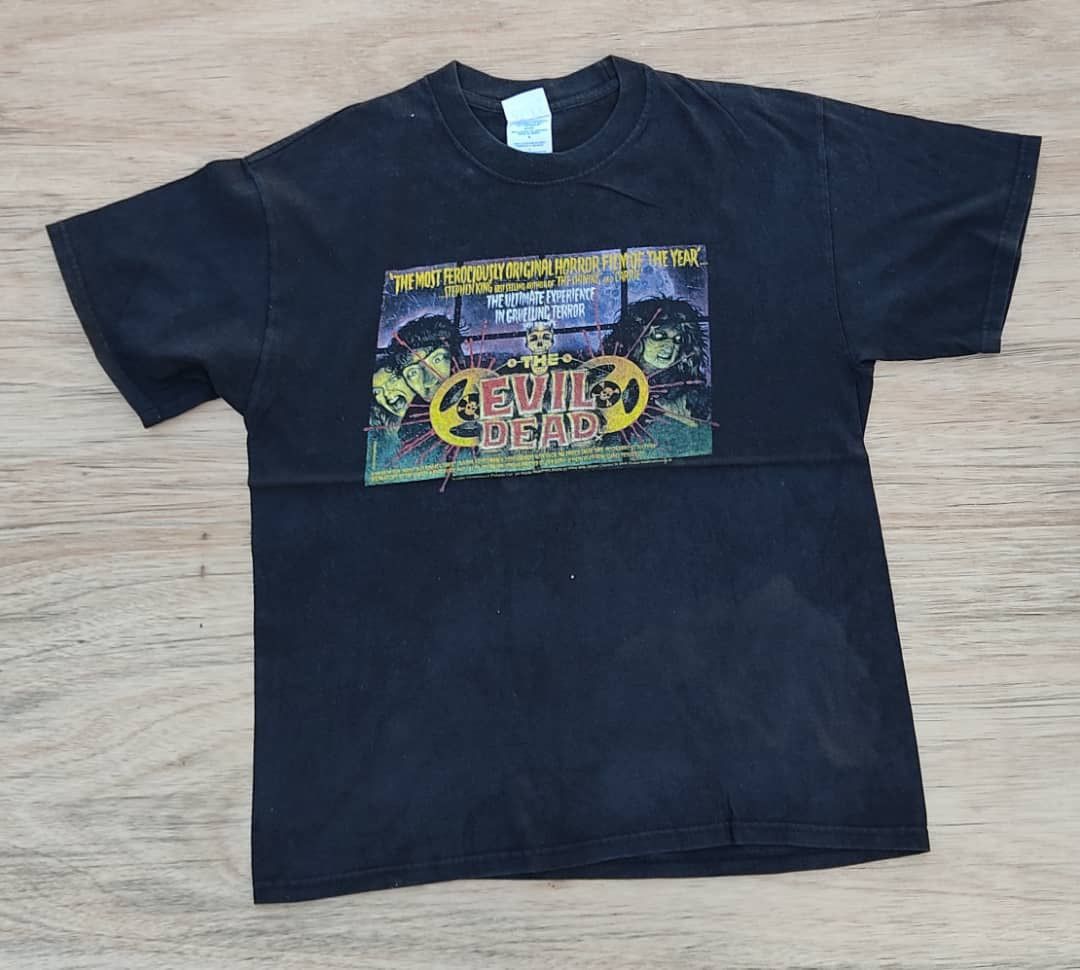 Vintage vintage tee Evil Dead movie promo ( A 21 ) Size US L / EU 52-54 / 3 - 1 Thumbnail