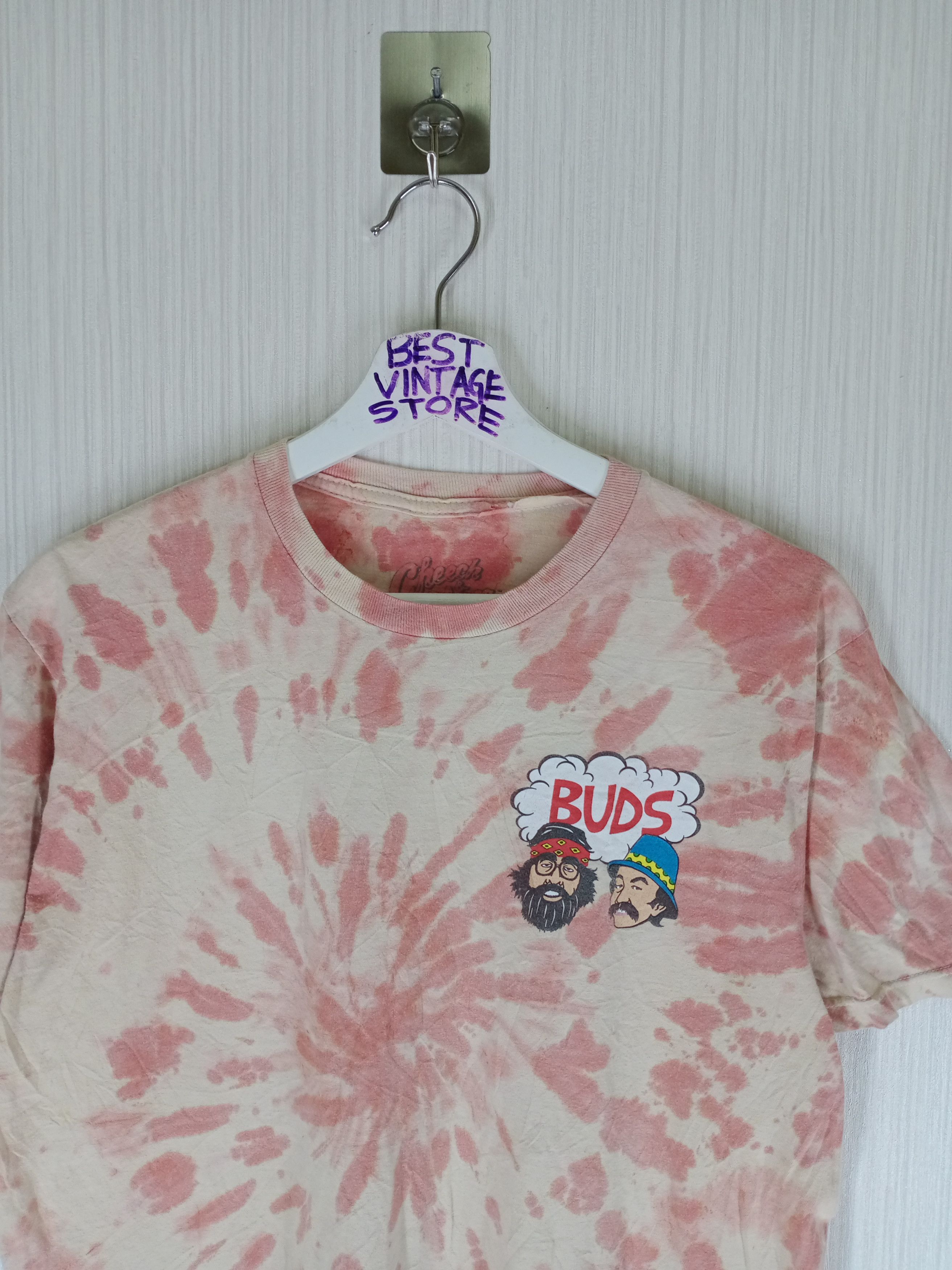 Vintage Rare Cheech and Chong American Comedy Tie Dye Tshirt Size US M / EU 48-50 / 2 - 1 Thumbnail