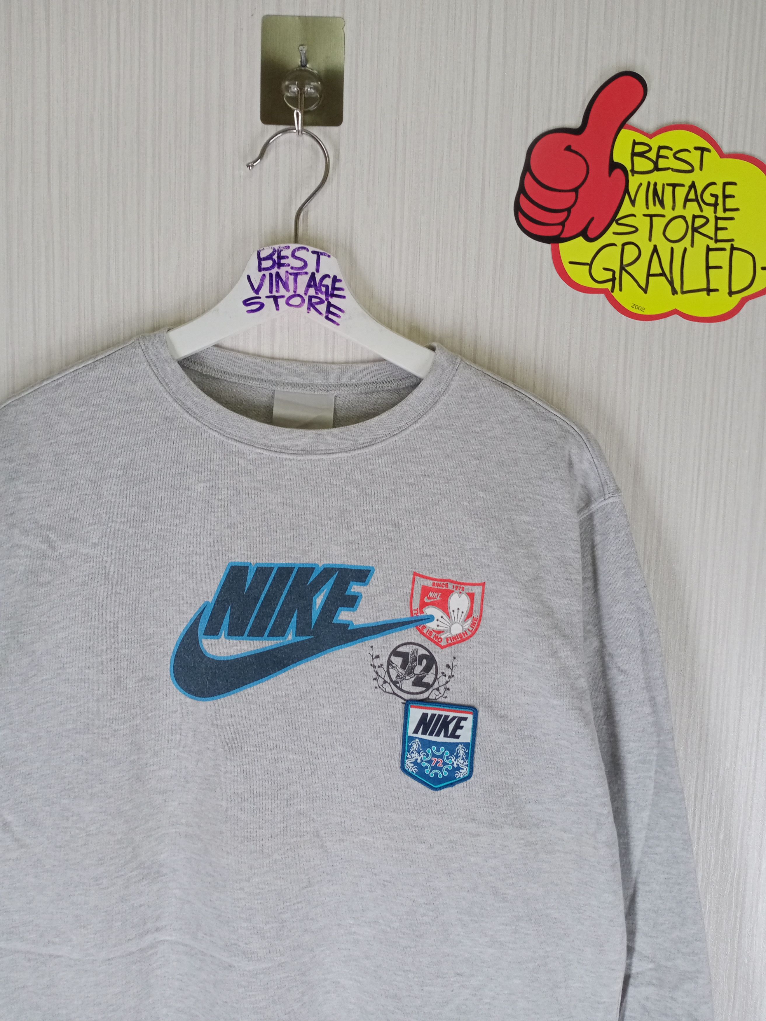 Nike Vintage Nike Sweatshirt Big Logo Size US M / EU 48-50 / 2 - 2 Thumbnail
