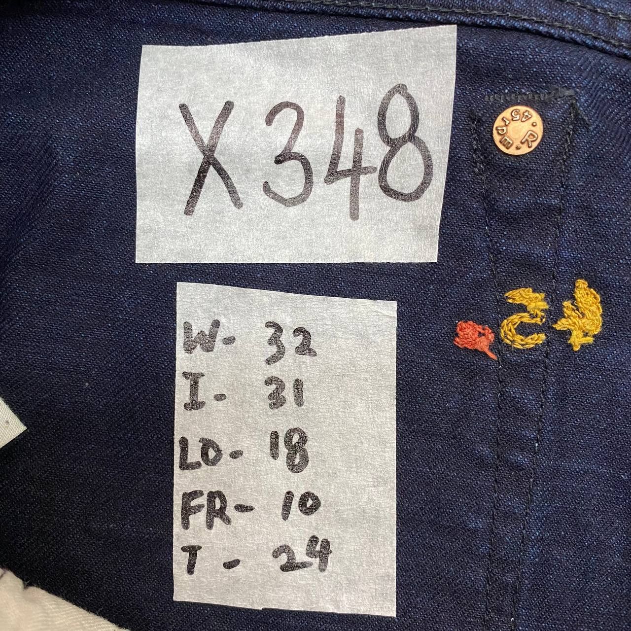 45rpm × Japanese Brand X348 45RPM JAPAN ACID WASH DENIM Size US 32 / EU 48 - 9 Thumbnail
