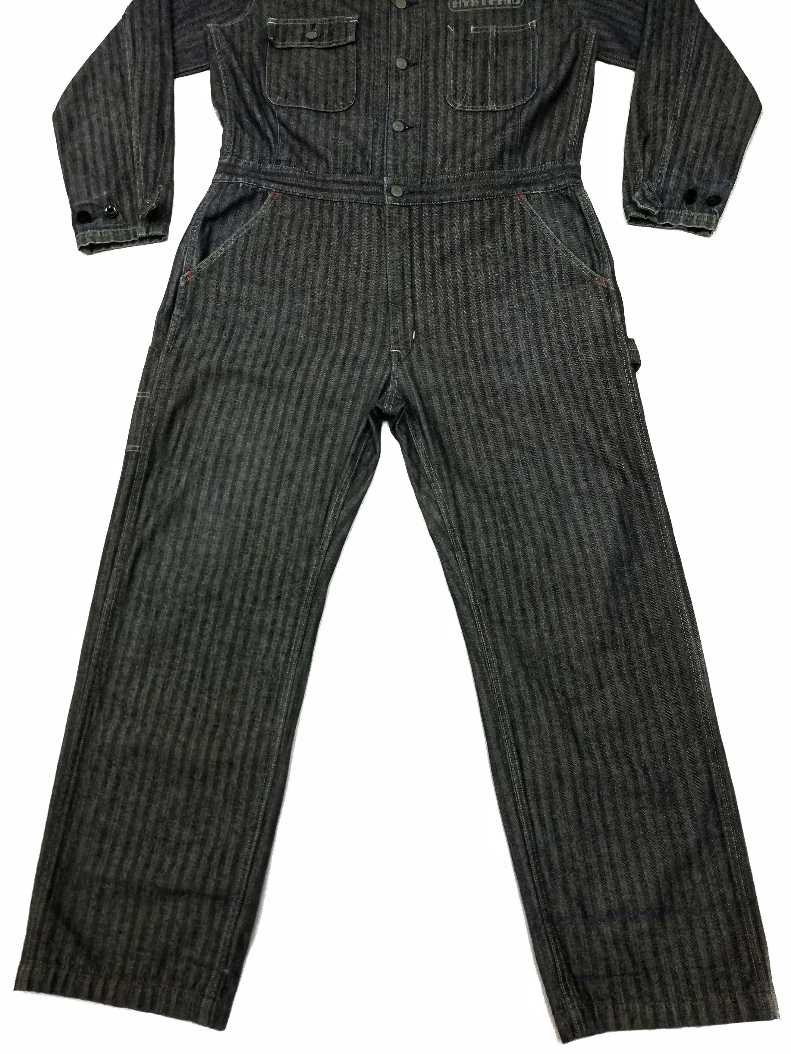 Hysteric Glamour 🔥SUPER RARE OG HG Herringbone Striped Coverall Jumpsuits Size US 34 / EU 50 - 6 Thumbnail