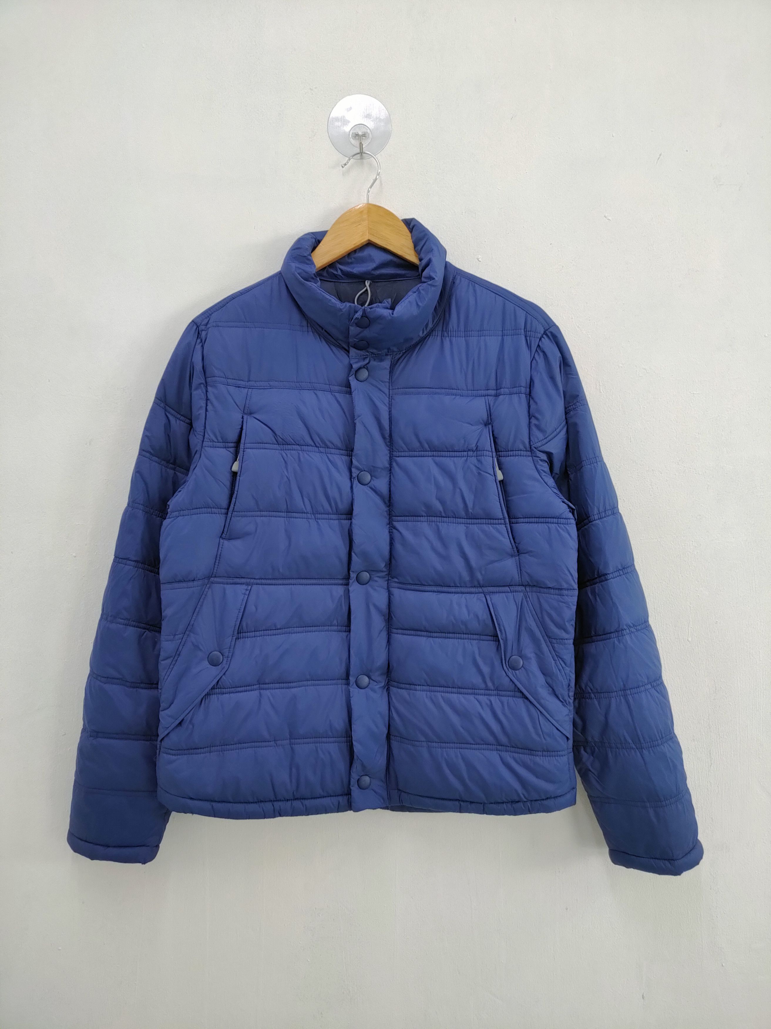 Gap Gap Blue Puffer Jacket Yzy Kanye Round jacket Grailed