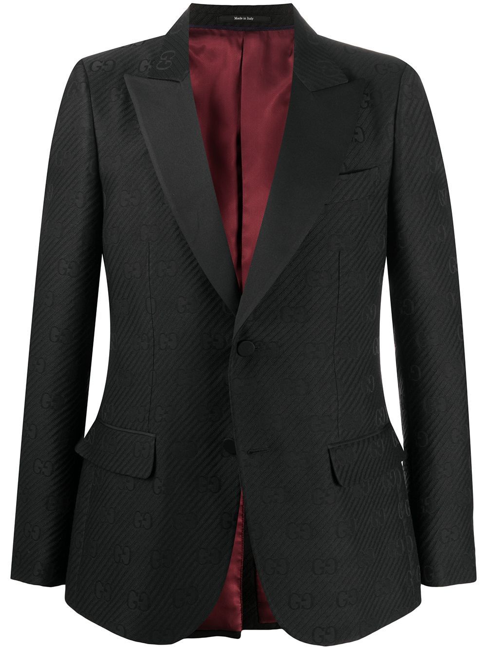 Gucci Gucci GG Black Monogram Blazer Size 48R - 2 Thumbnail