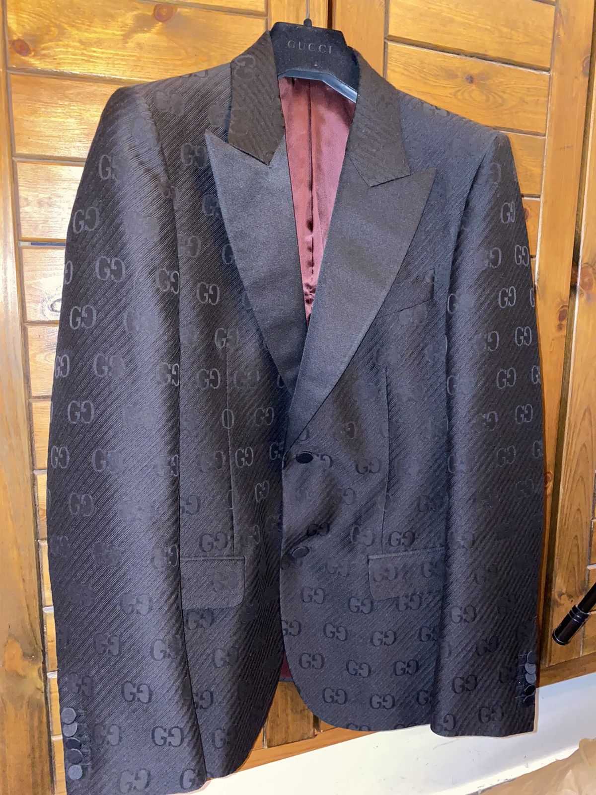 Gucci Gucci GG Black Monogram Blazer Size 48R - 7 Thumbnail