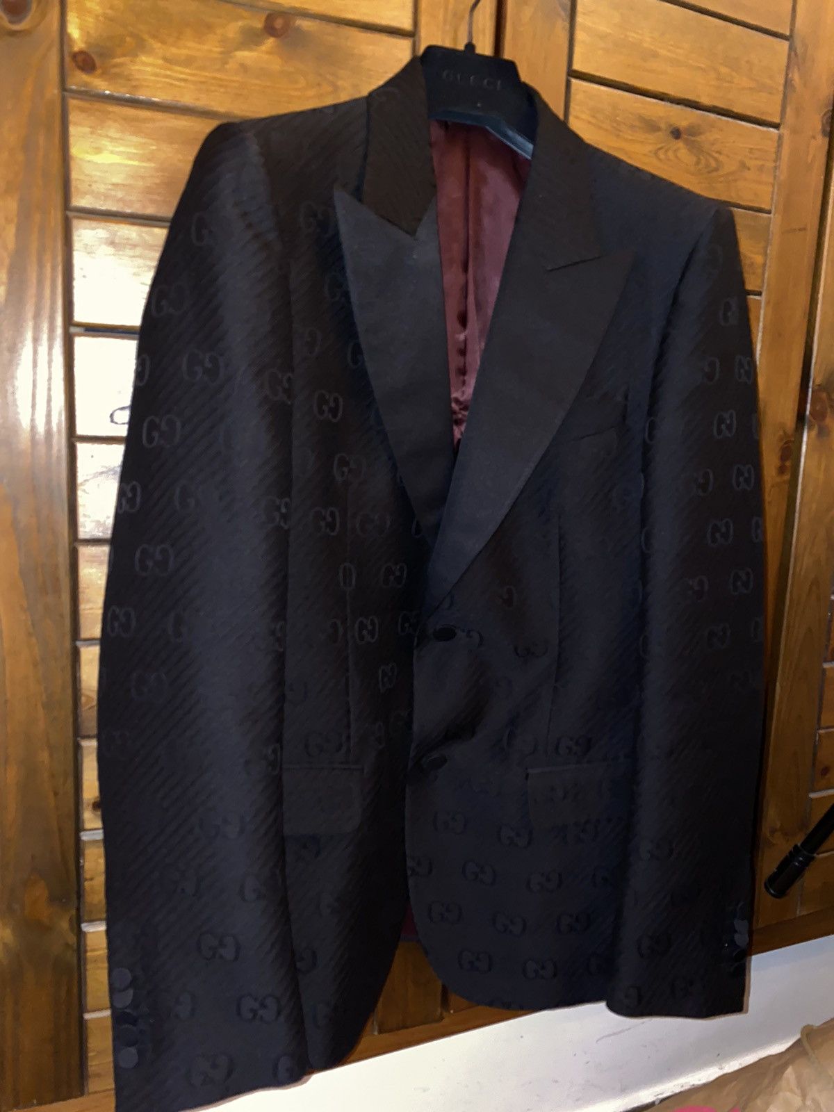 Gucci Gucci GG Black Monogram Blazer Size 48R - 8 Thumbnail