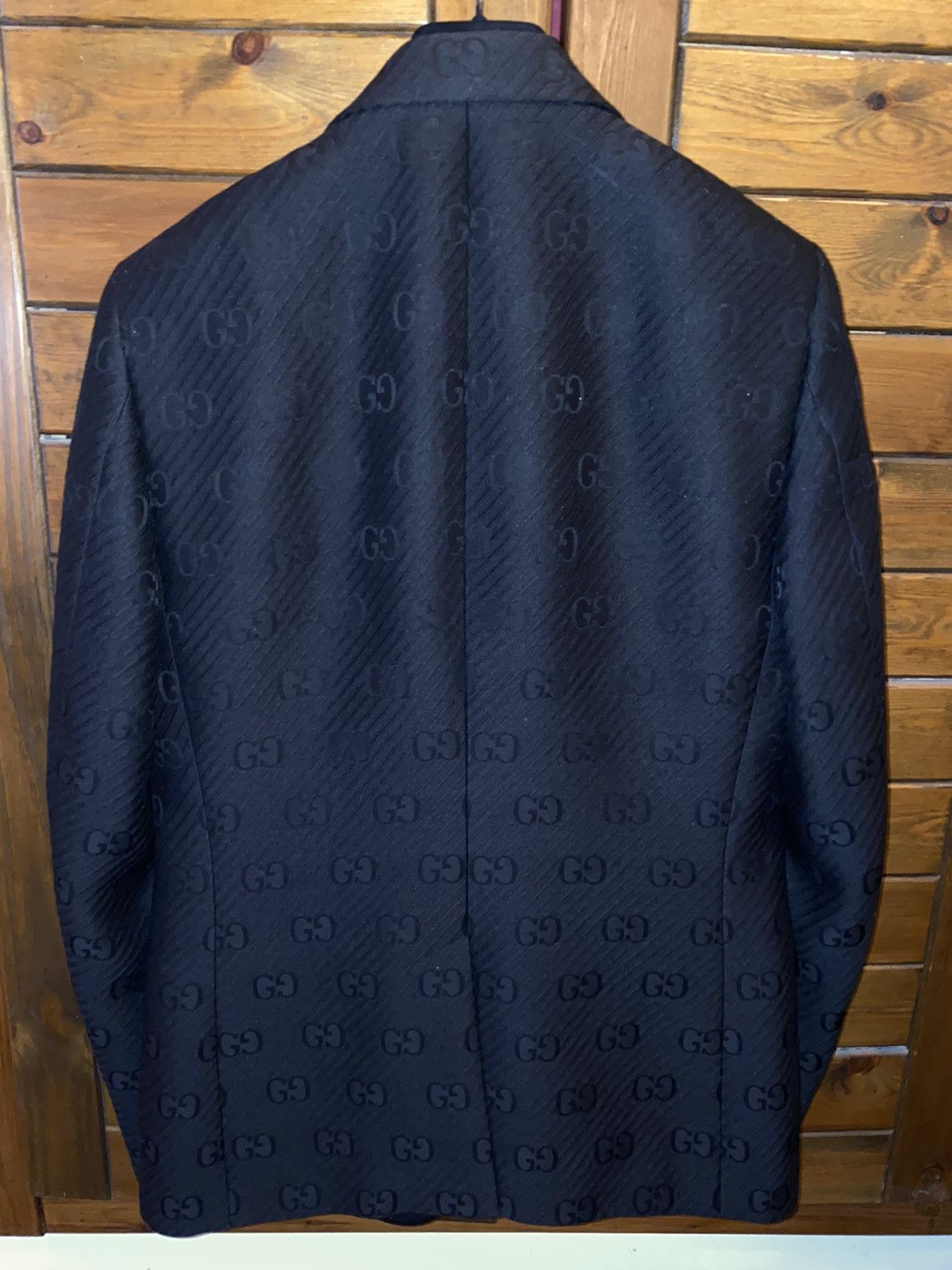 Gucci Gucci GG Black Monogram Blazer Size 48R - 9 Thumbnail