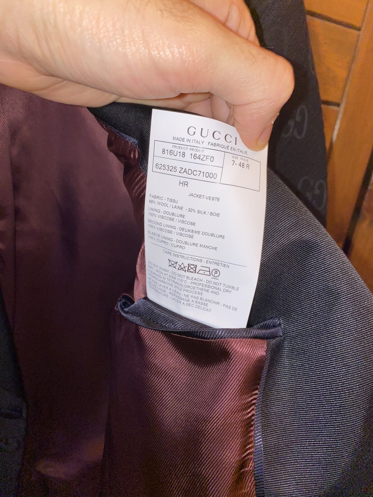 Gucci Gucci GG Black Monogram Blazer Size 48R - 12 Thumbnail