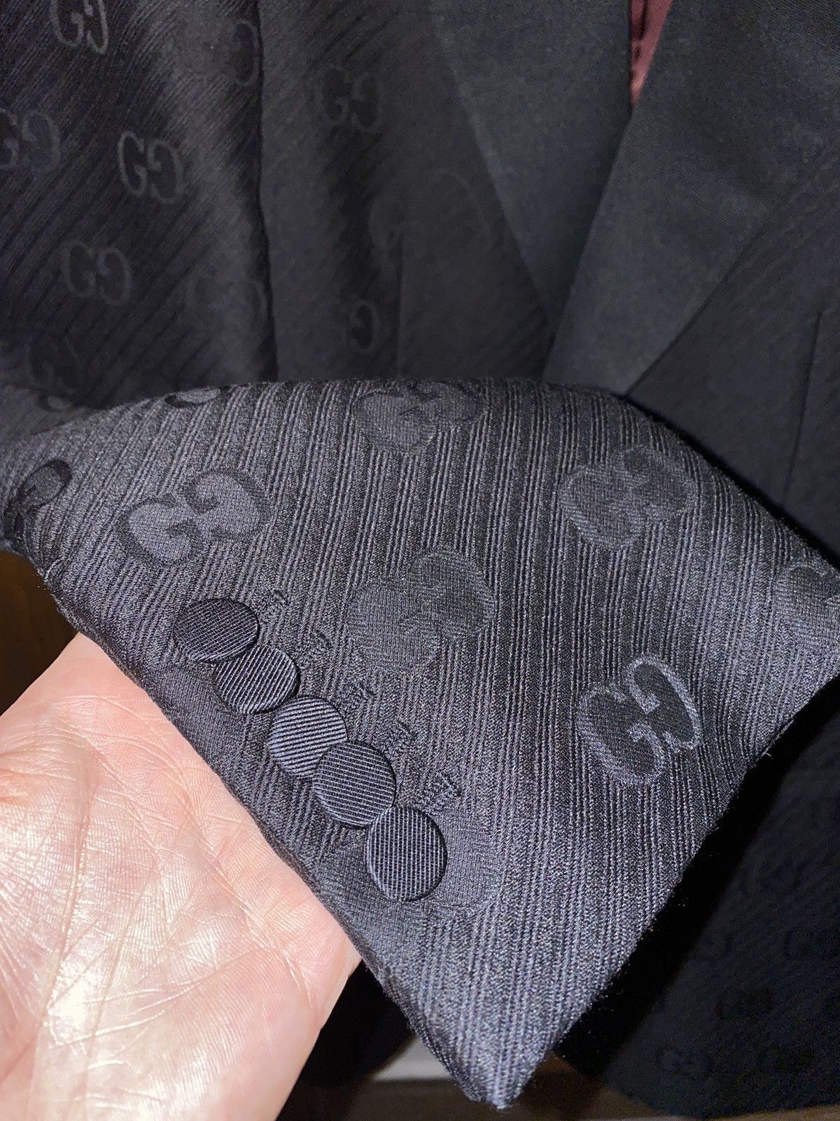 Gucci Gucci GG Black Monogram Blazer Size 48R - 14 Thumbnail