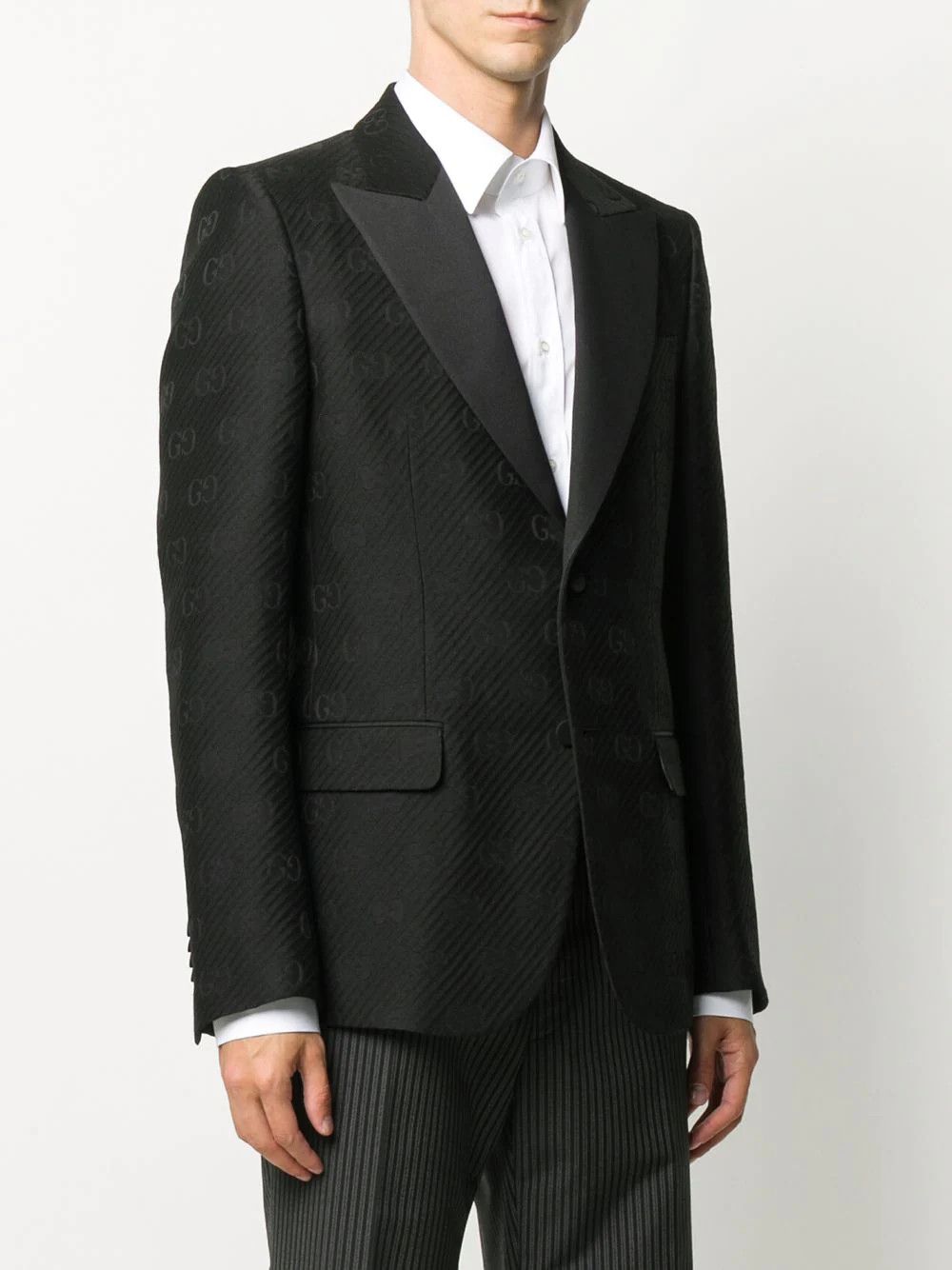 Gucci Gucci GG Black Monogram Blazer Size 48R - 4 Thumbnail