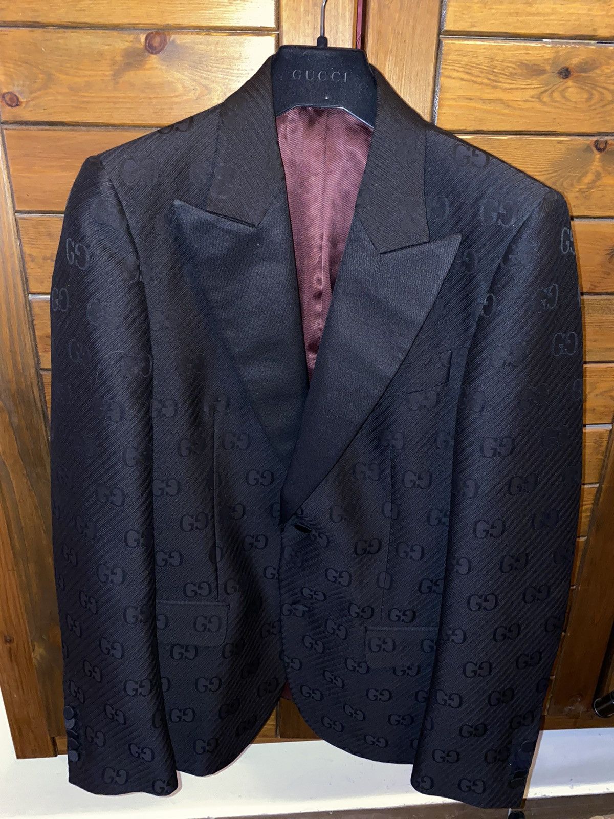 Gucci Gucci GG Black Monogram Blazer Size 48R - 1 Thumbnail