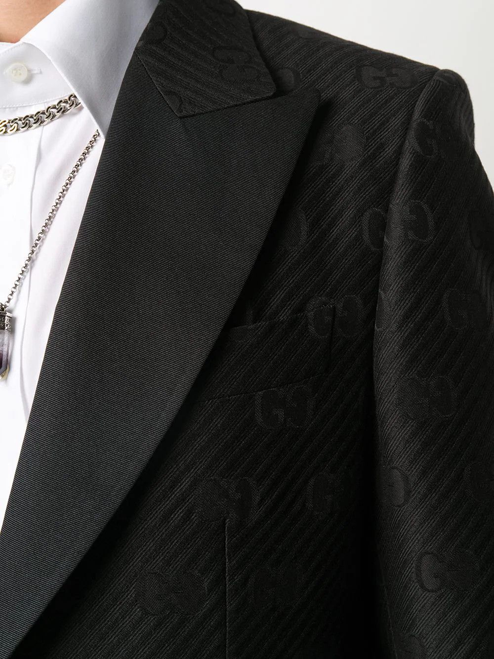 Gucci Gucci GG Black Monogram Blazer Size 48R - 5 Thumbnail