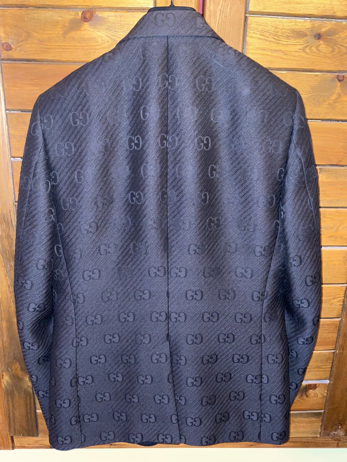 Gucci Gucci GG Black Monogram Blazer Size 48R - 10 Thumbnail