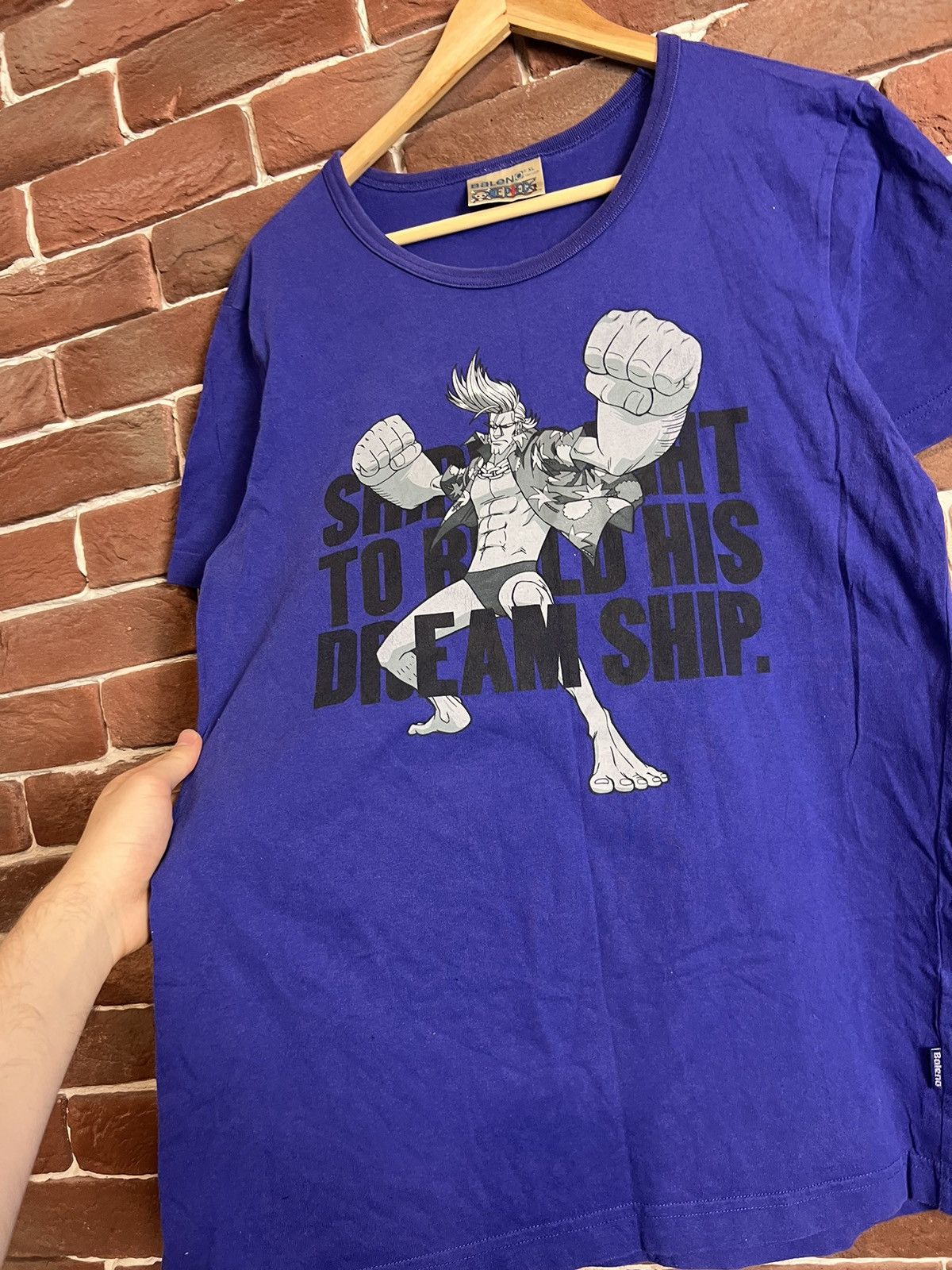 Anime One Piece Vintage Anime Tee Y2k Rare Print Japanese Movie Size US L / EU 52-54 / 3 - 3 Thumbnail