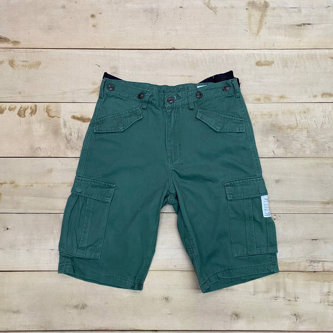 image of X353 Neighborhood Co Japan Cargo Short Pants in Green, Men's (Size 28)