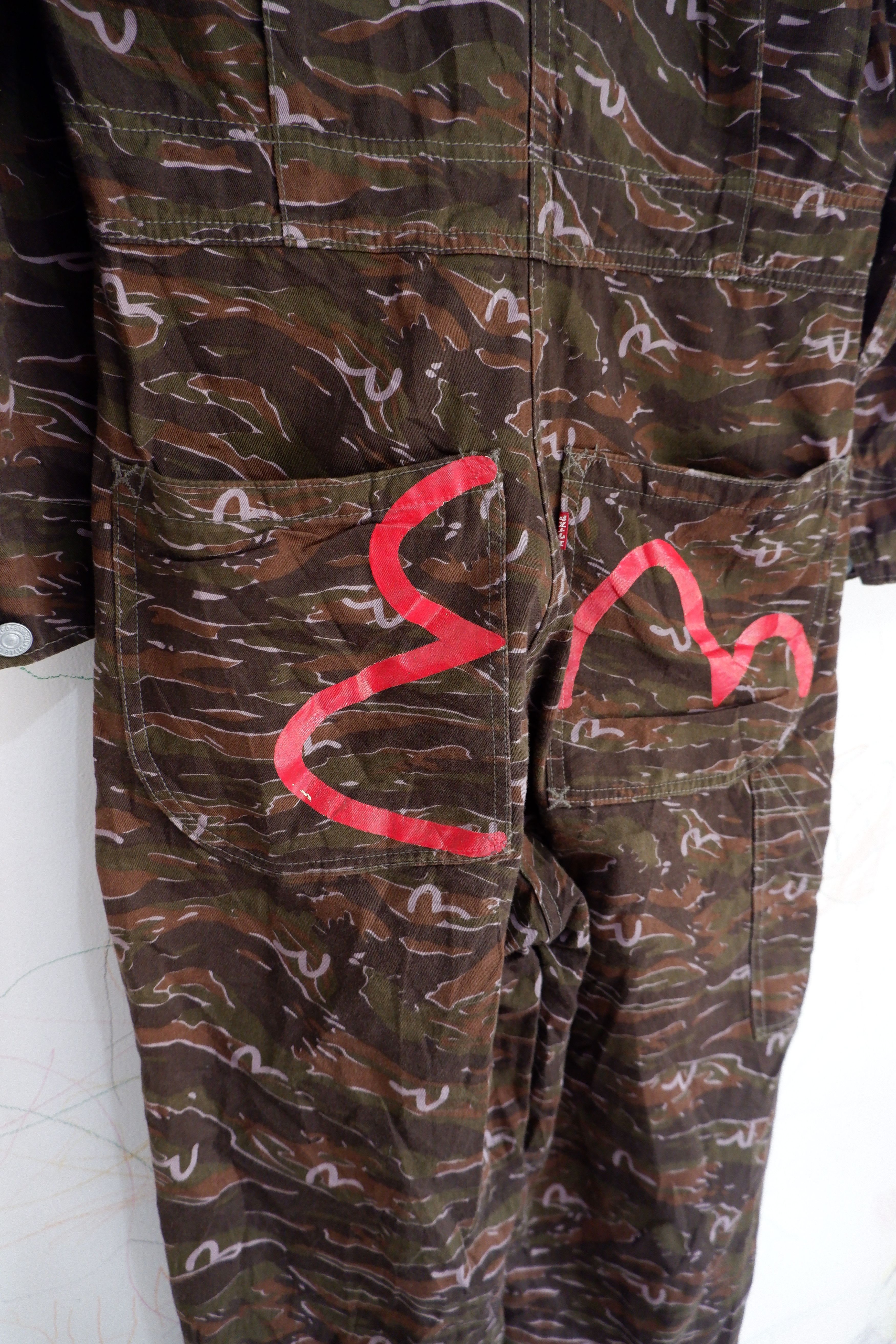 Evisu Vintage Evisu Multi Logo Camo Coveralls Size US 32 / EU 48 - 3 Thumbnail
