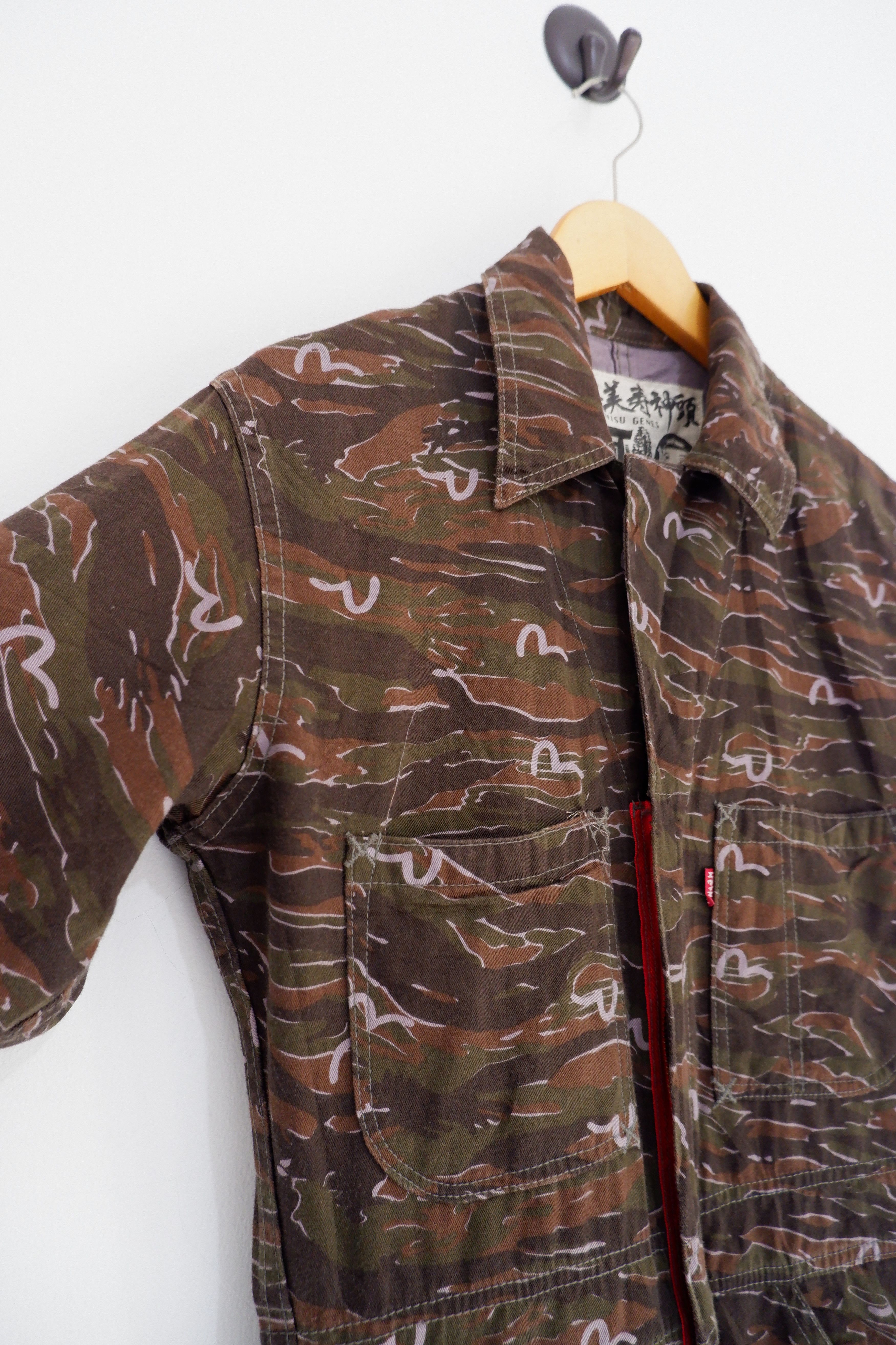 Evisu Vintage Evisu Multi Logo Camo Coveralls Size US 32 / EU 48 - 4 Thumbnail