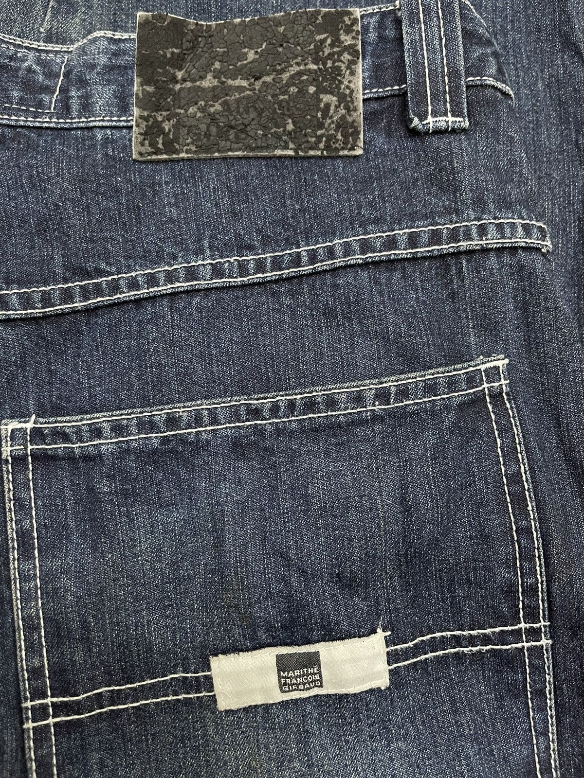 Kapital × Marithe + Francois Girbaud × Vintage Vintage SAMPLE Girbaud Super Baggy Y2K Utility Jeans Size US 34 / EU 50 - 3 Thumbnail