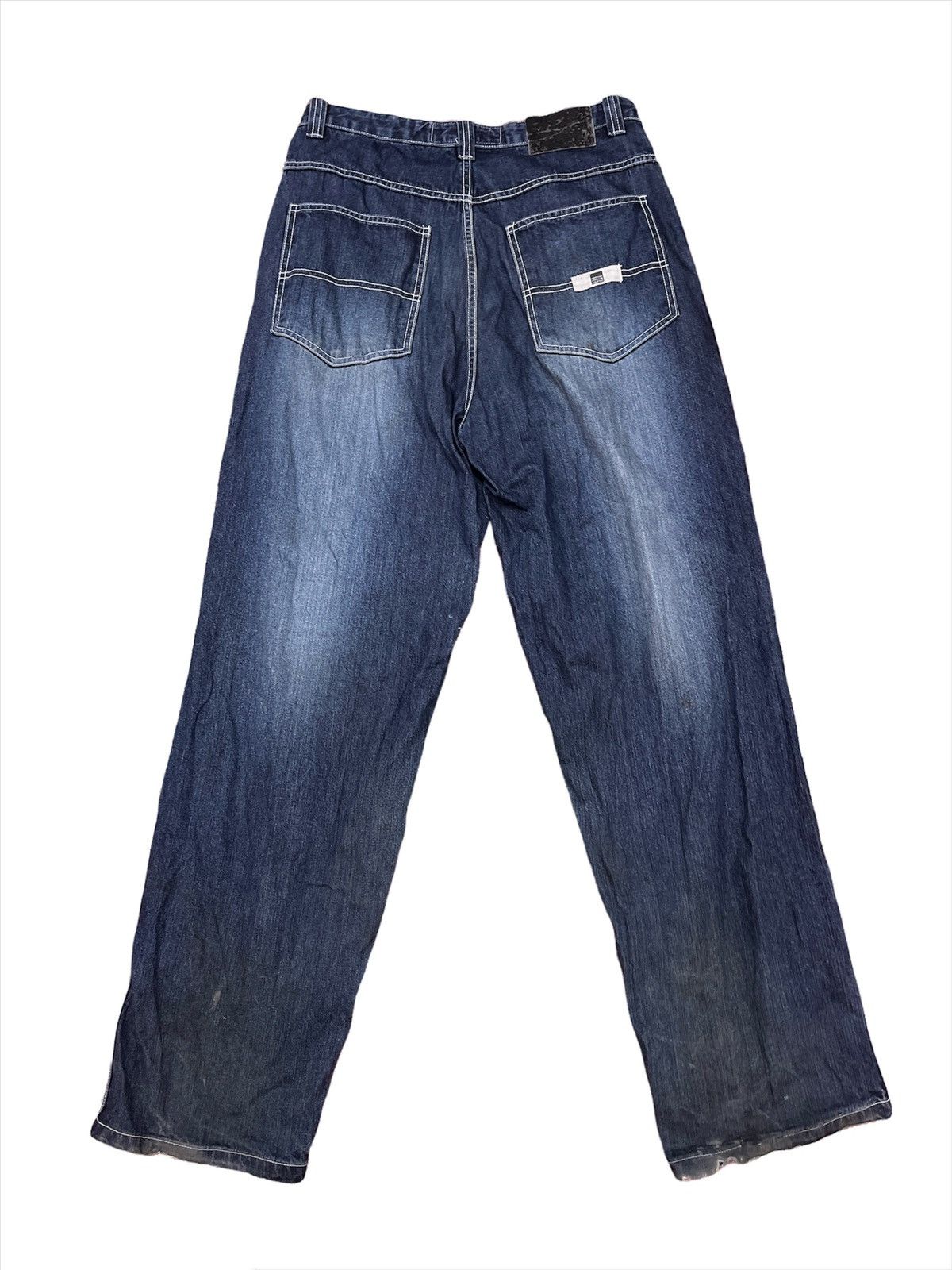 Kapital × Marithe + Francois Girbaud × Vintage Vintage SAMPLE Girbaud Super Baggy Y2K Utility Jeans Size US 34 / EU 50 - 2 Thumbnail