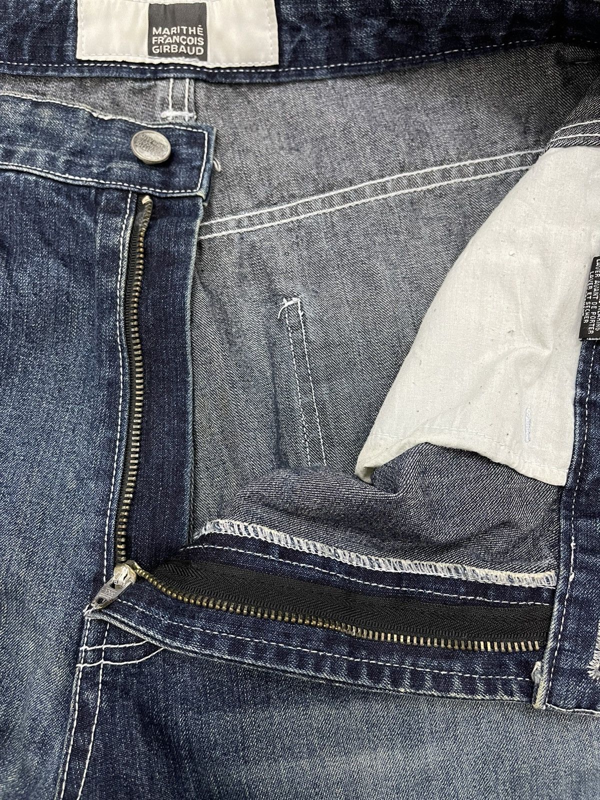 Kapital × Marithe + Francois Girbaud × Vintage Vintage SAMPLE Girbaud Super Baggy Y2K Utility Jeans Size US 34 / EU 50 - 6 Thumbnail