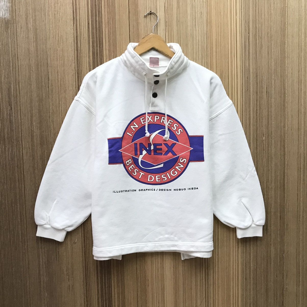 Vintage I.N.EXPRESS Sweatshirt Crewneck Nobuo Ikeda Inex