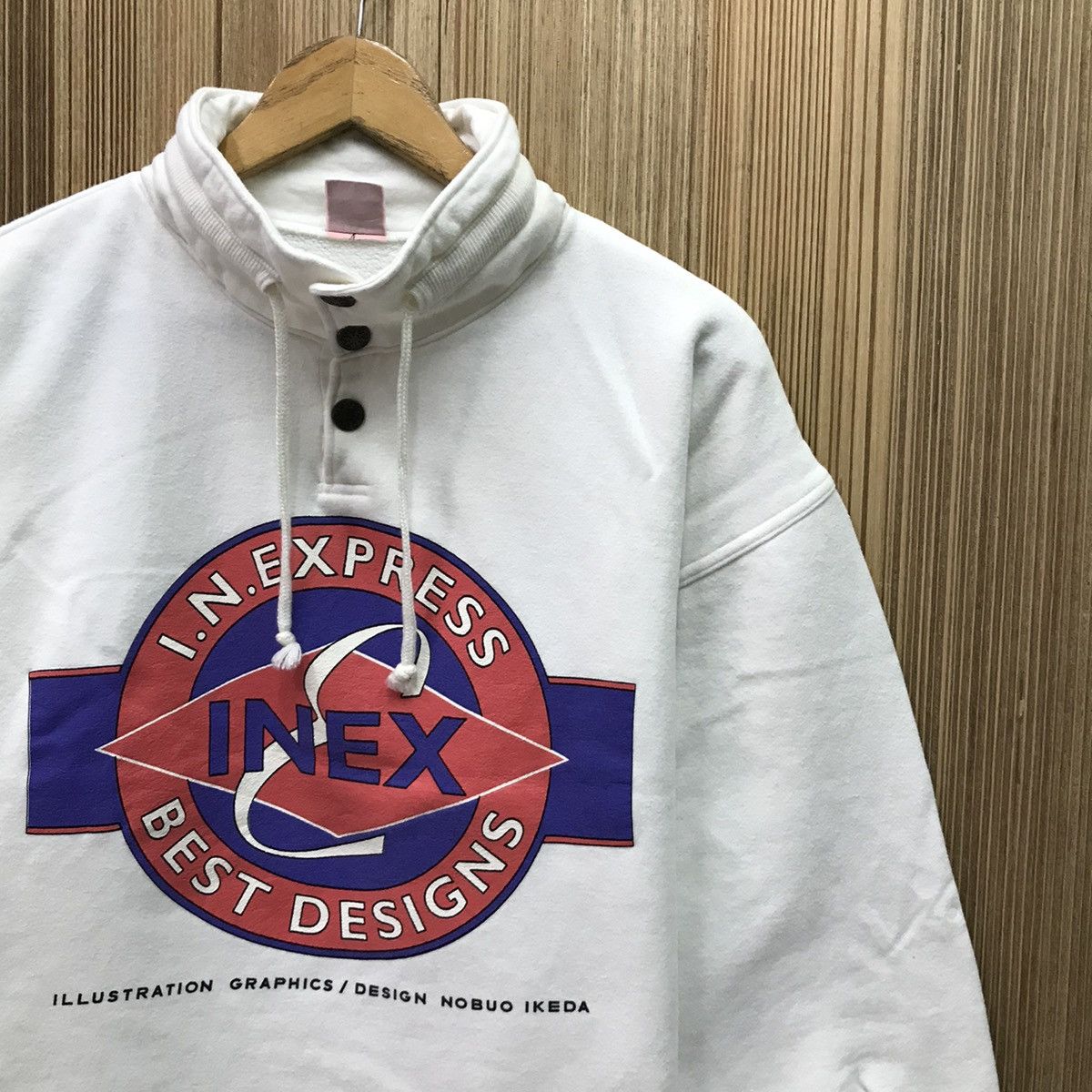 Japanese Brand × Vintage Vintage I.N.EXPRESS Sweatshirt Crewneck Nobuo Ikeda Inex Size US M / EU 48-50 / 2 - 3 Thumbnail