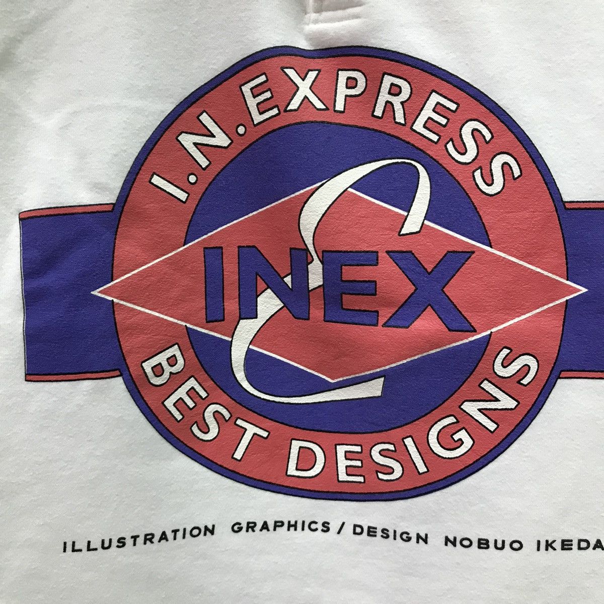 Japanese Brand × Vintage Vintage I.N.EXPRESS Sweatshirt Crewneck Nobuo Ikeda Inex Size US M / EU 48-50 / 2 - 4 Thumbnail