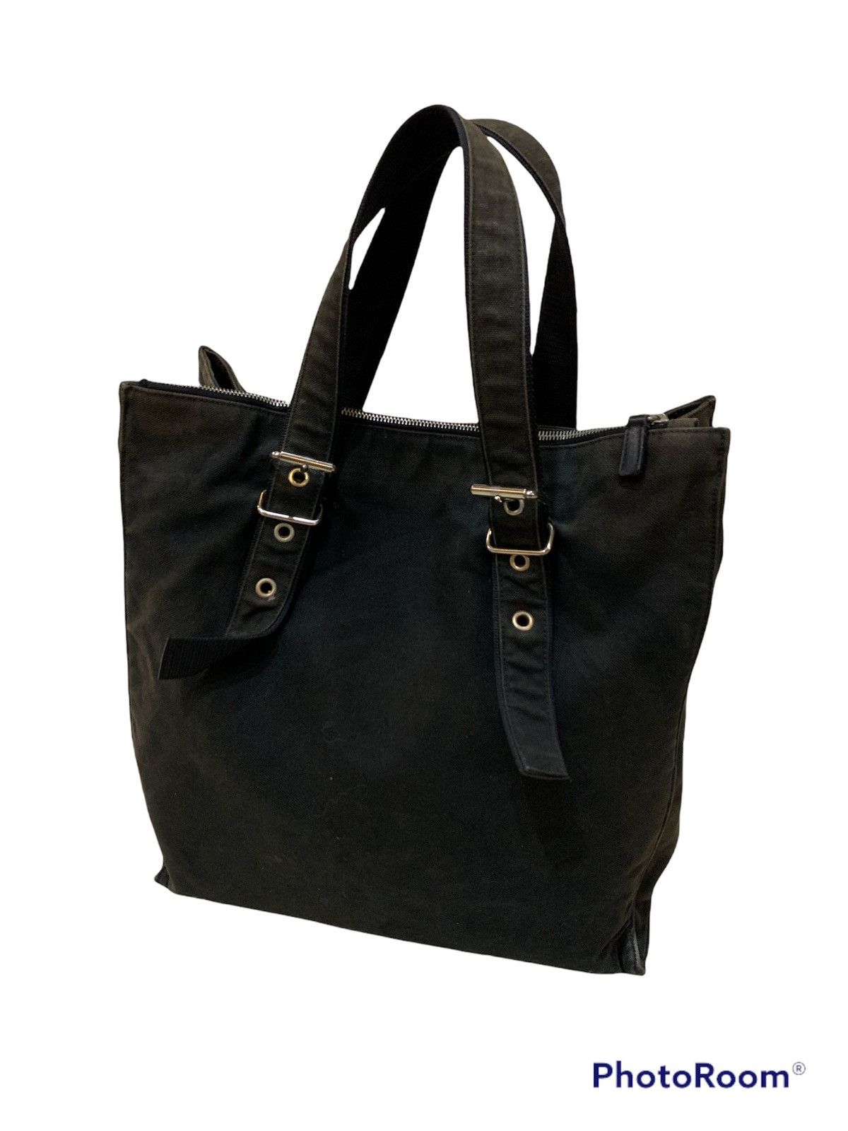 Jil Sander × Vintage SUN FADED JIL SANDER FABRIC TOTE BAG Size ONE SIZE - 3 Thumbnail