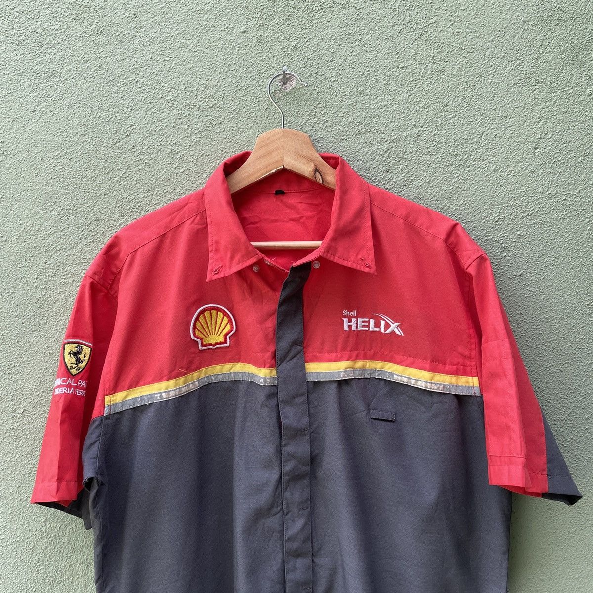 Ferrari Bundle🔥 Vintage Shell Ferrari Button Ups Shirt Size US XL / EU 56 / 4 - 12 Thumbnail