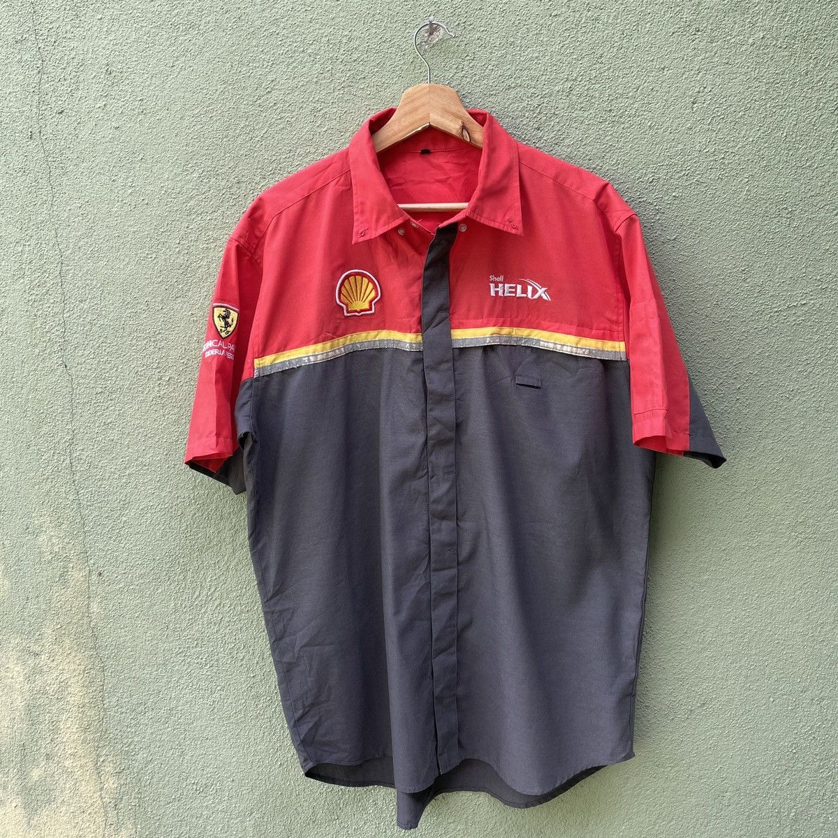 Ferrari Bundle🔥 Vintage Shell Ferrari Button Ups Shirt Size US XL / EU 56 / 4 - 11 Thumbnail