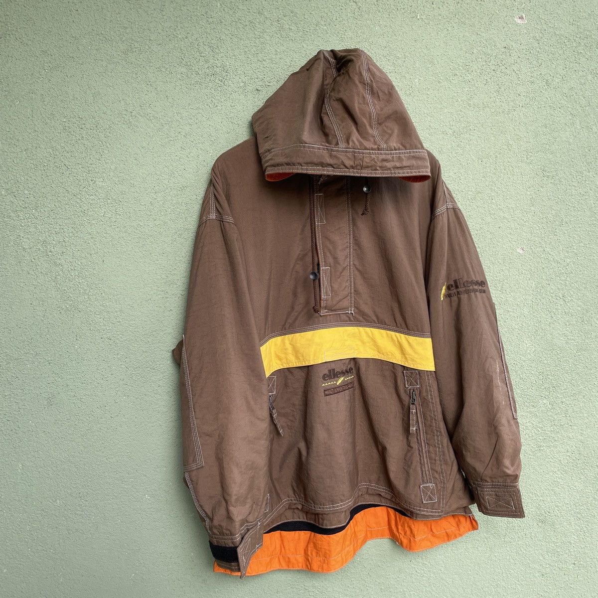 Ellesse × Goldwin Vintage Ellesse Multi Adventure Gear Hooded Jacket Size US XXL / EU 58 / 5 - 2 Thumbnail