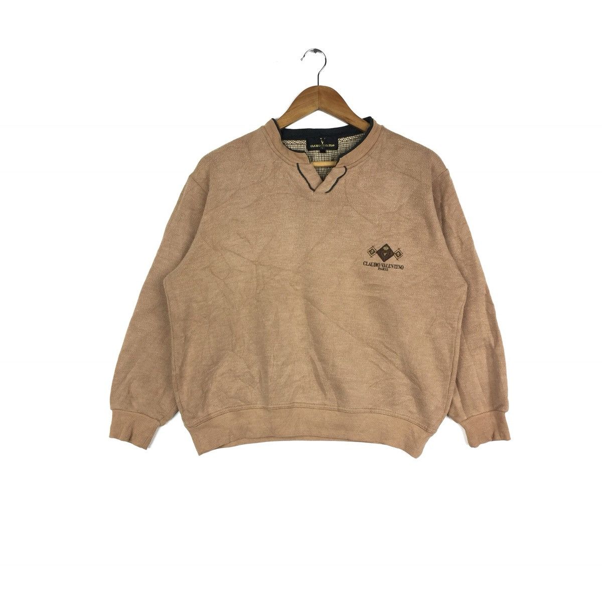 Vintage CLAUDIO VALENTINO PARIS SWEATSHIRT Size US M / EU 48-50 / 2 - 1 Thumbnail