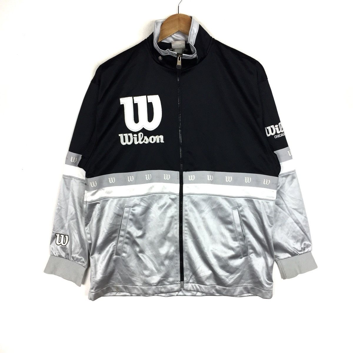Wilson Wilson sports usa sweater big logo casual Size US L / EU 52-54 / 3 - 1 Thumbnail