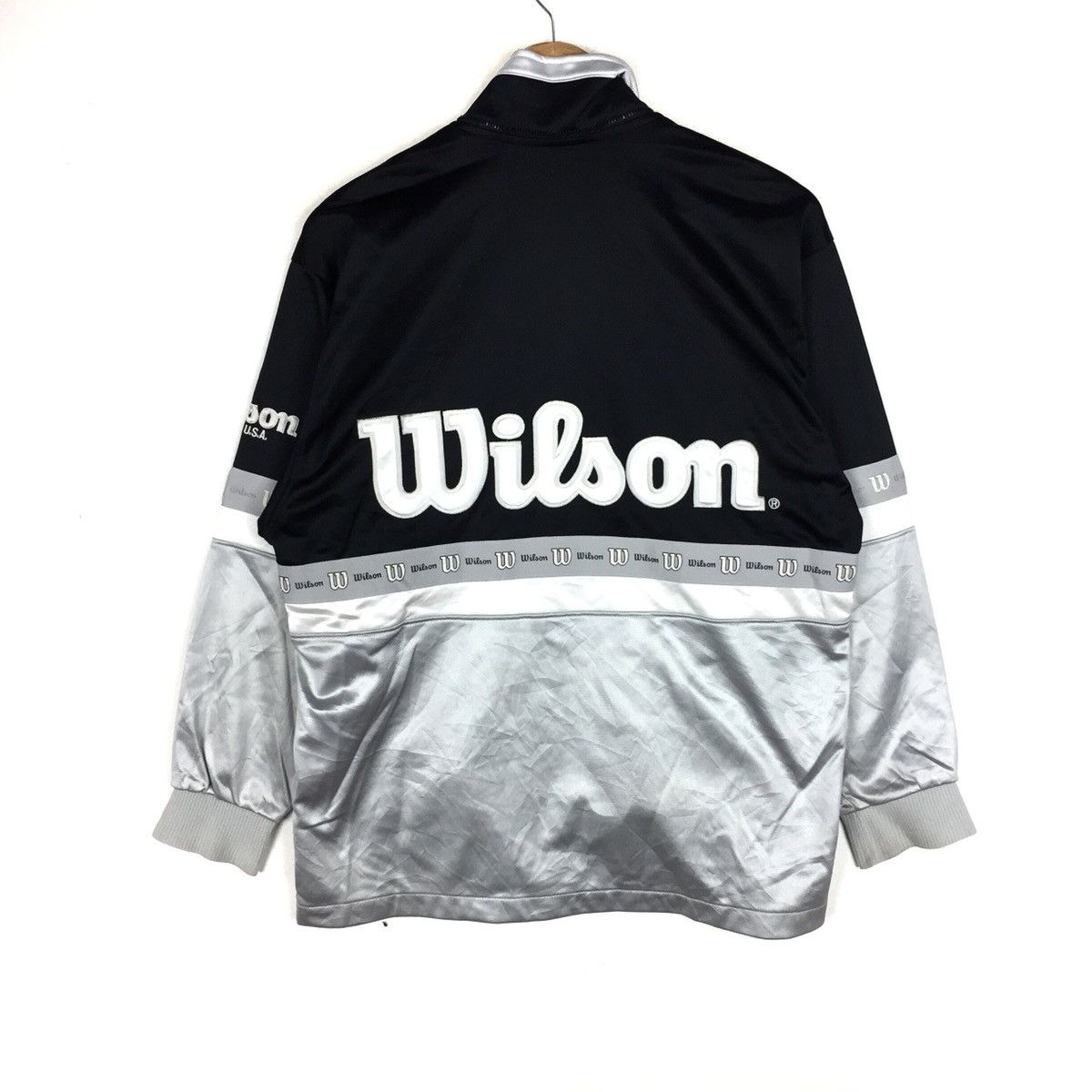 Wilson Wilson sports usa sweater big logo casual Size US L / EU 52-54 / 3 - 3 Thumbnail