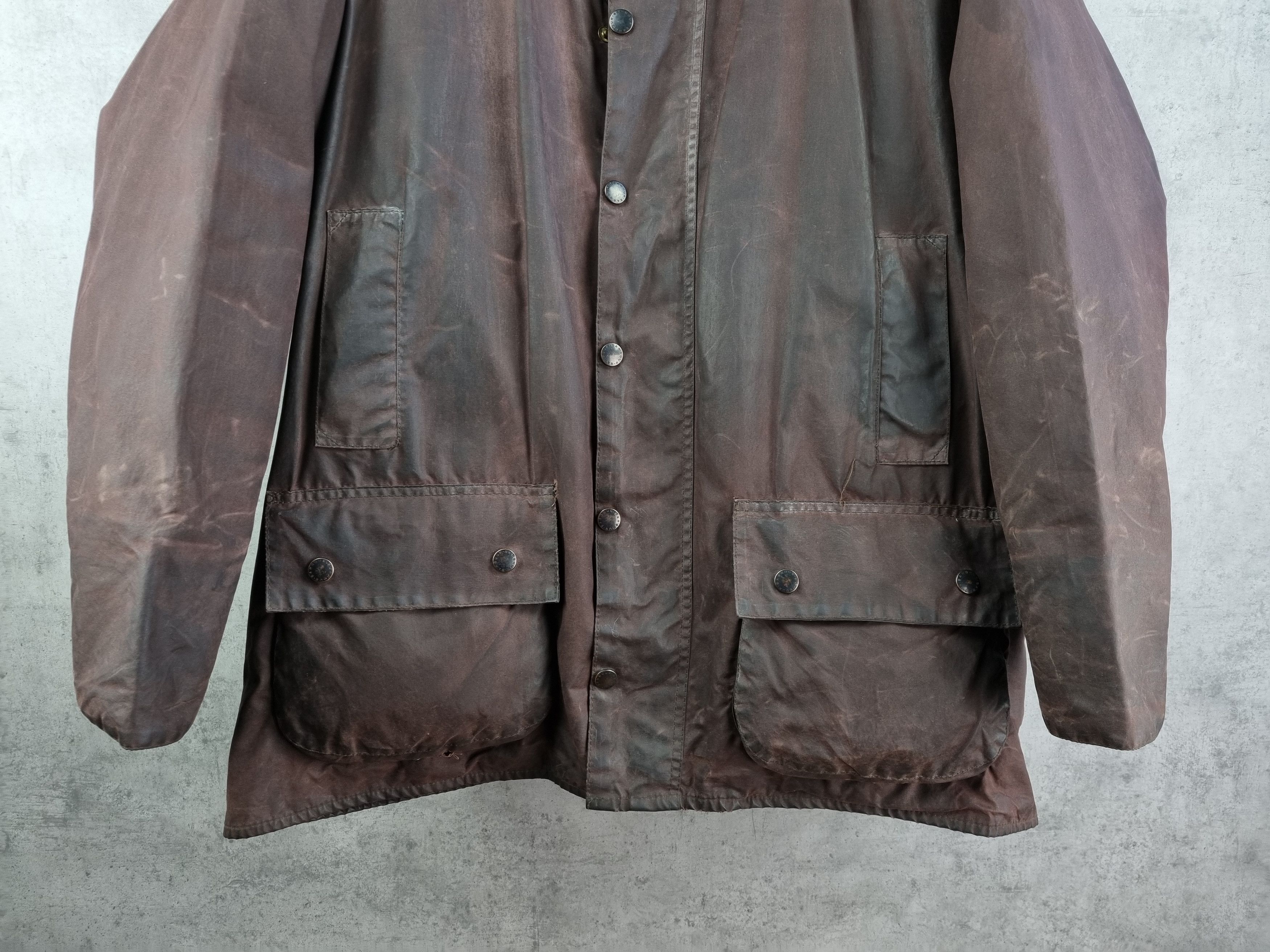 Barbour × Vintage 90s Waxed Purple Haze Barbour Beaufort Parka England Jacket Size US L / EU 52-54 / 3 - 20 Thumbnail