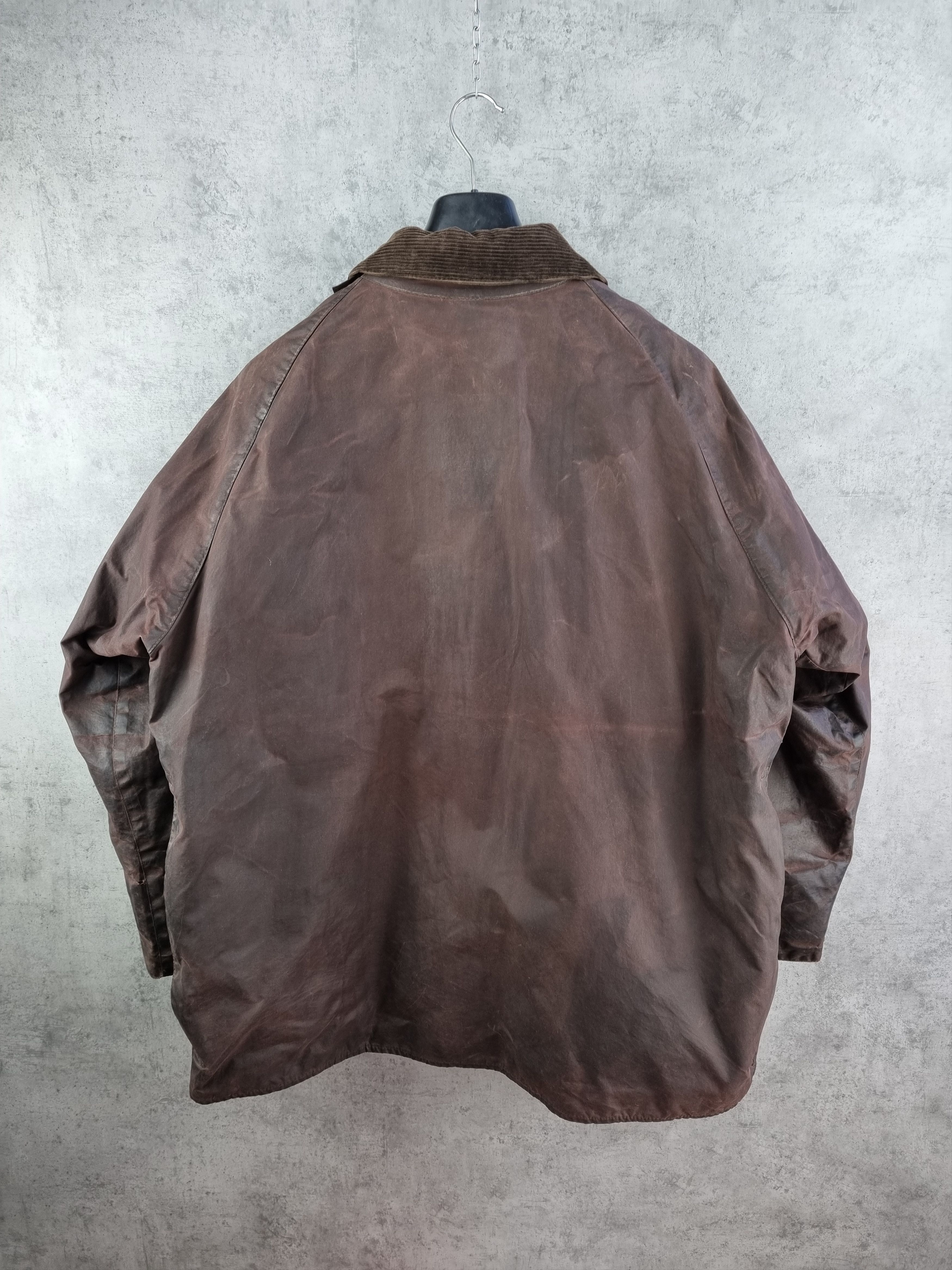 Barbour × Vintage 90s Waxed Purple Haze Barbour Beaufort Parka England Jacket Size US L / EU 52-54 / 3 - 10 Thumbnail