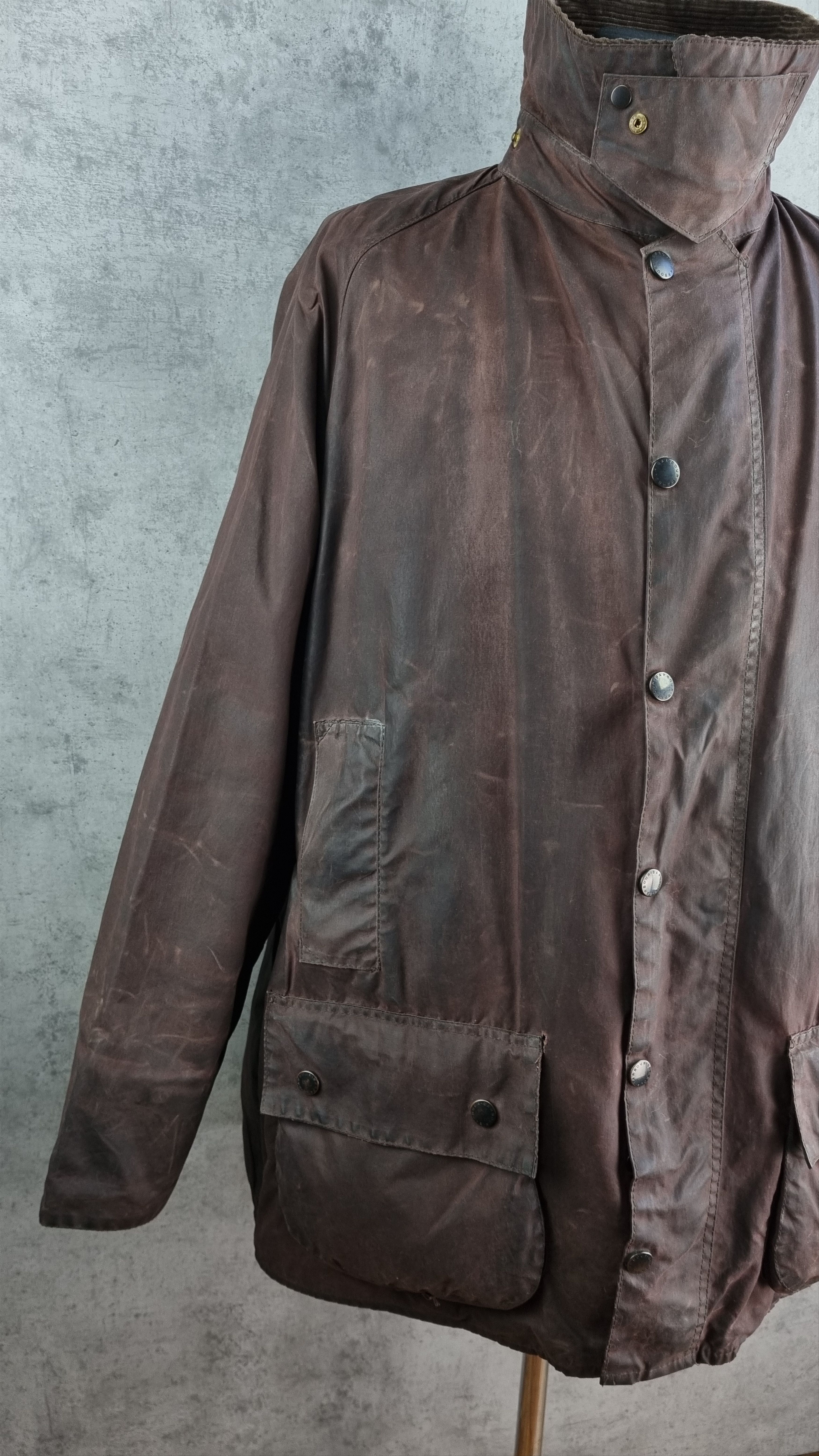 Barbour × Vintage 90s Waxed Purple Haze Barbour Beaufort Parka England Jacket Size US L / EU 52-54 / 3 - 13 Thumbnail