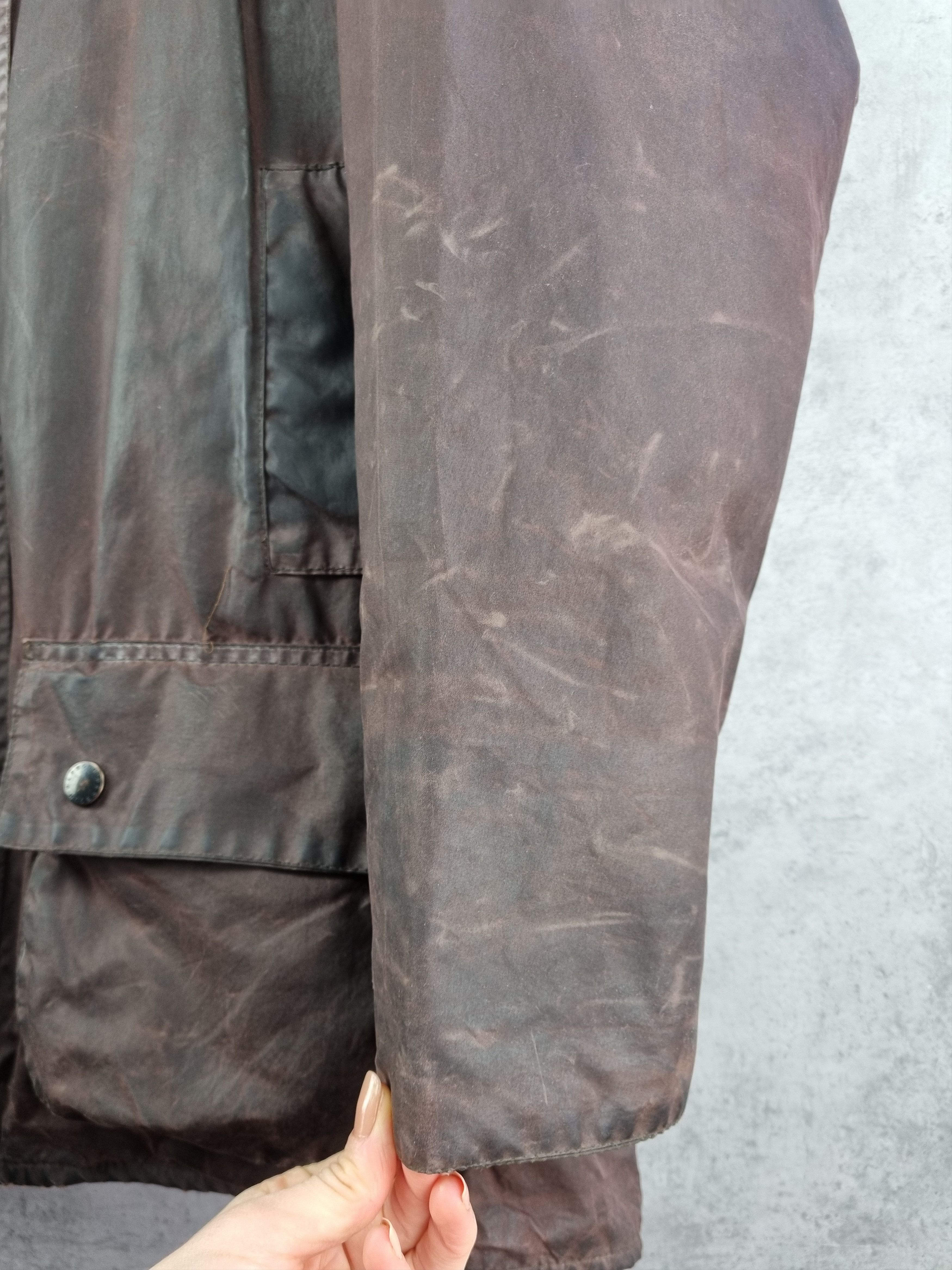 Barbour × Vintage 90s Waxed Purple Haze Barbour Beaufort Parka England Jacket Size US L / EU 52-54 / 3 - 17 Thumbnail