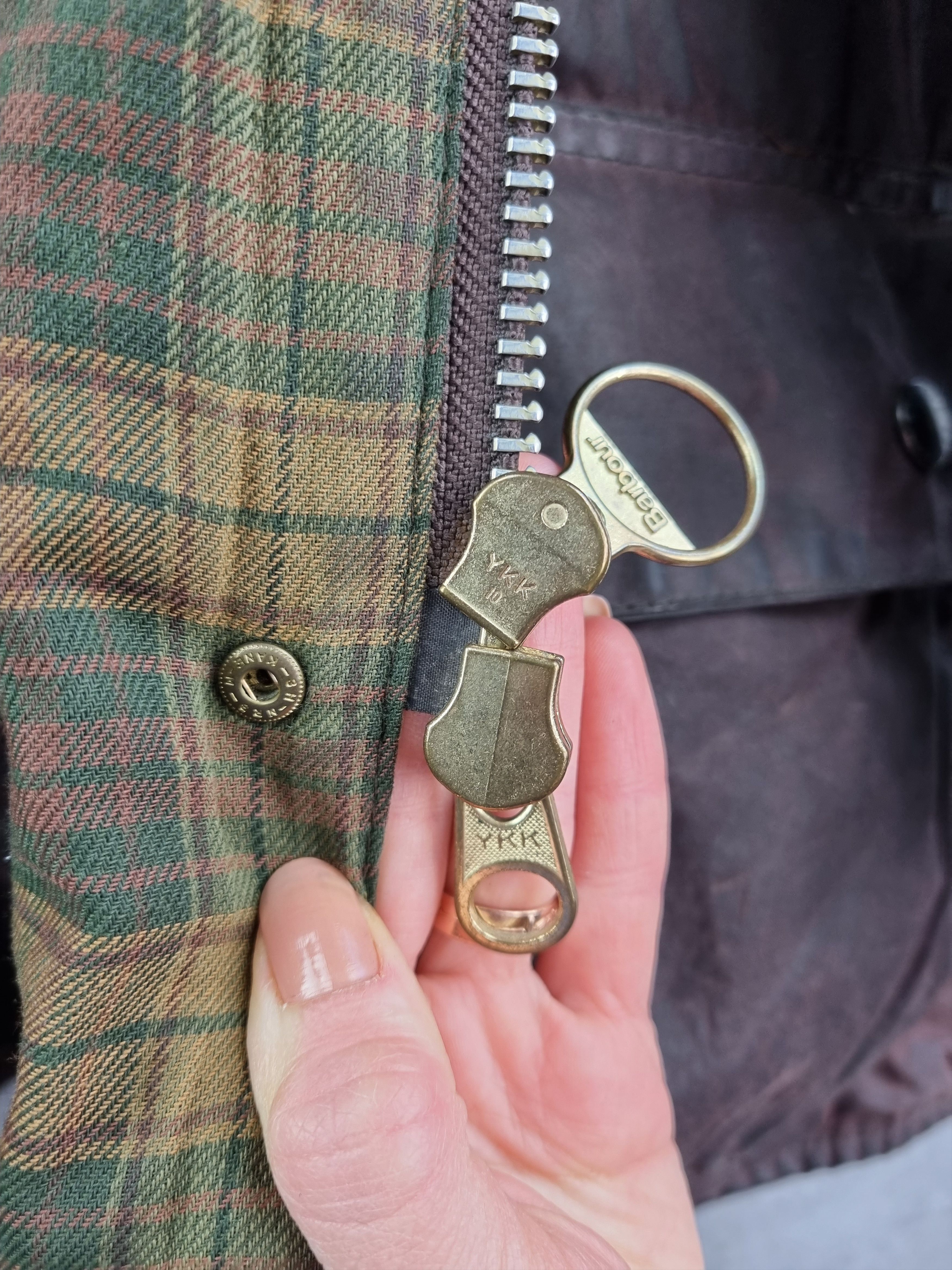 Barbour × Vintage 90s Waxed Purple Haze Barbour Beaufort Parka England Jacket Size US L / EU 52-54 / 3 - 8 Thumbnail