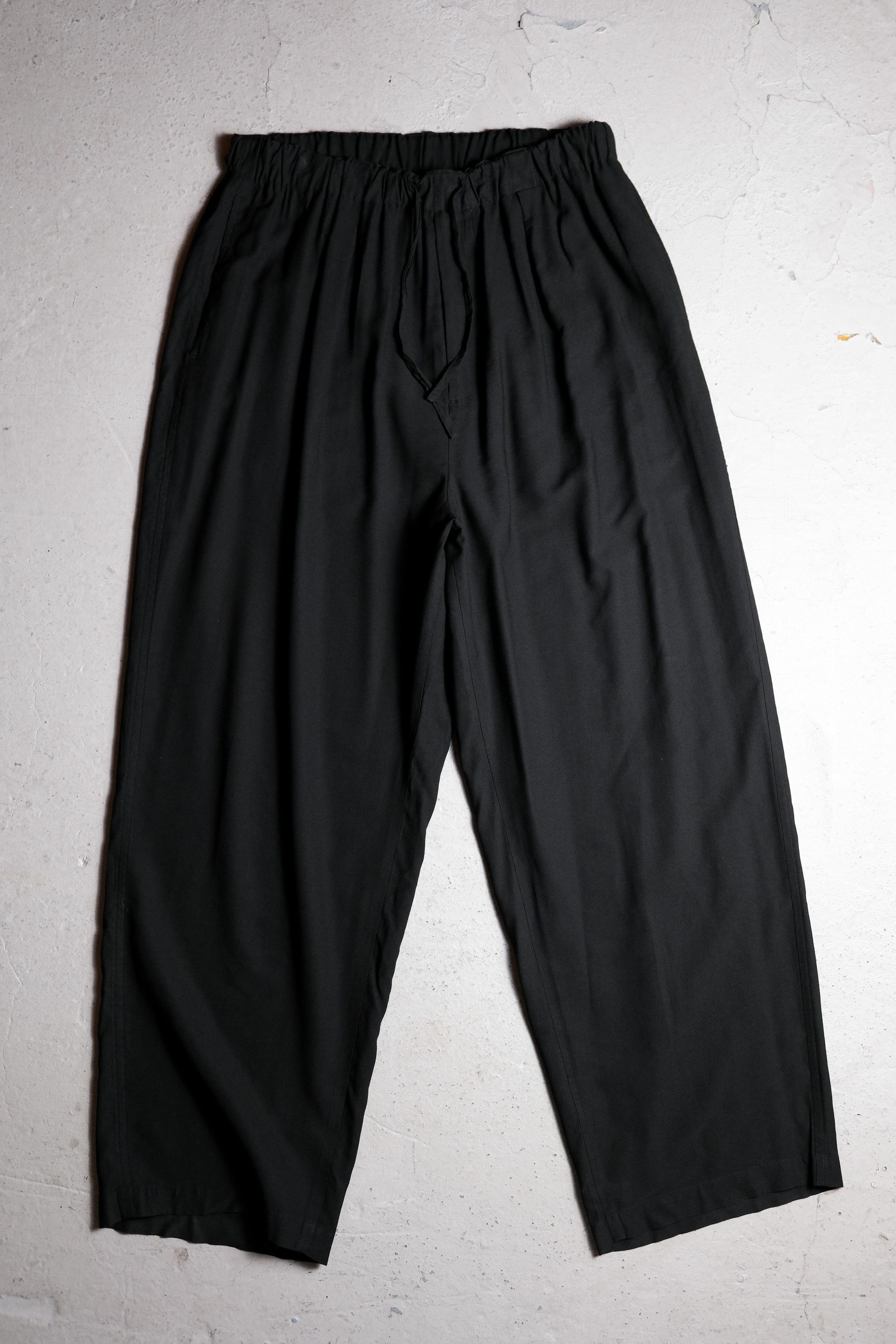 Japanese Brand Yoke 23S/S Easy Wide Pants Black Grailed