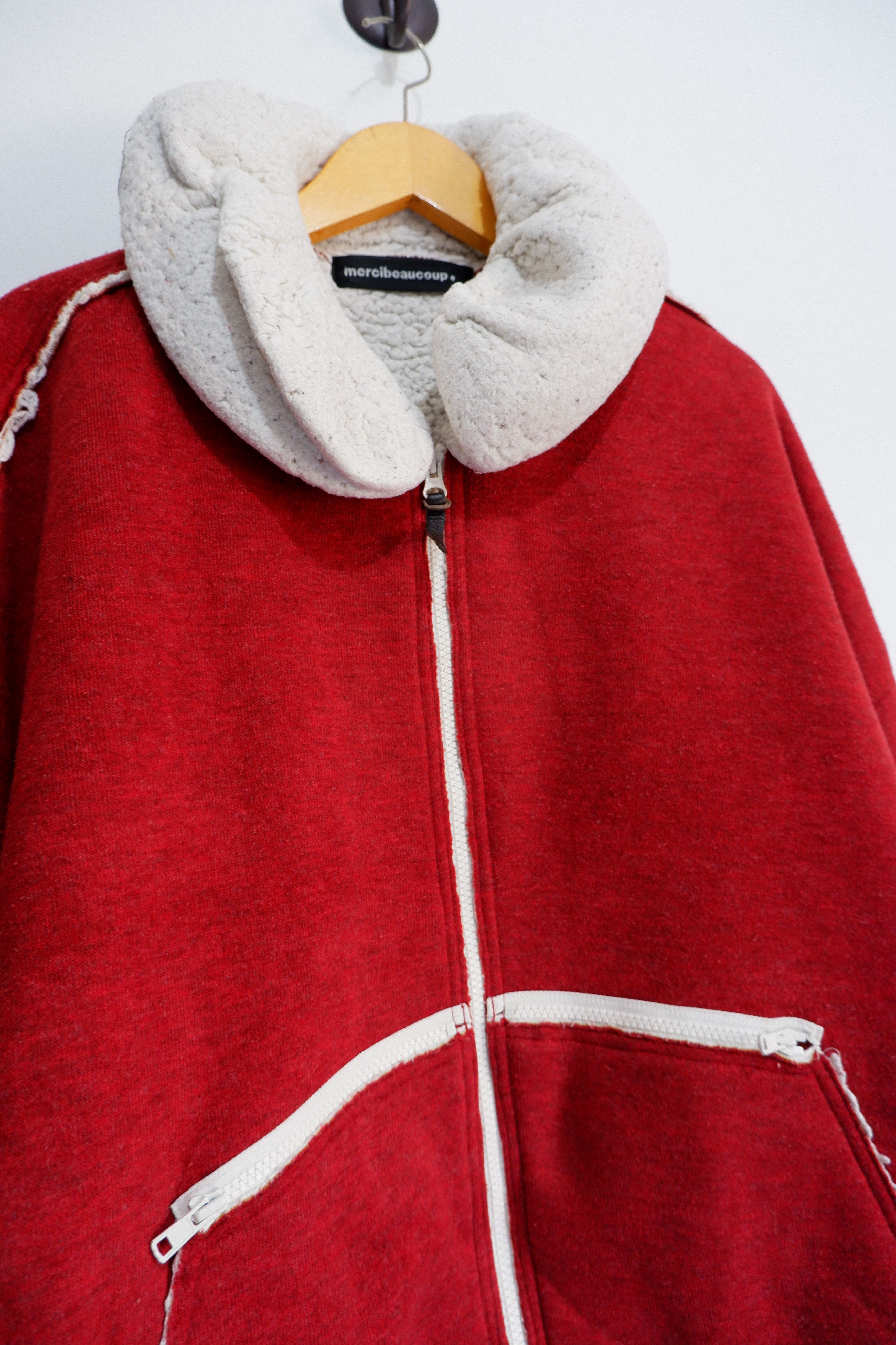 mercibeaucoup Vintage 2000s Mercibeaucoup Fleece Pillow Neck Sweater Size US L / EU 52-54 / 3 - 3 Thumbnail