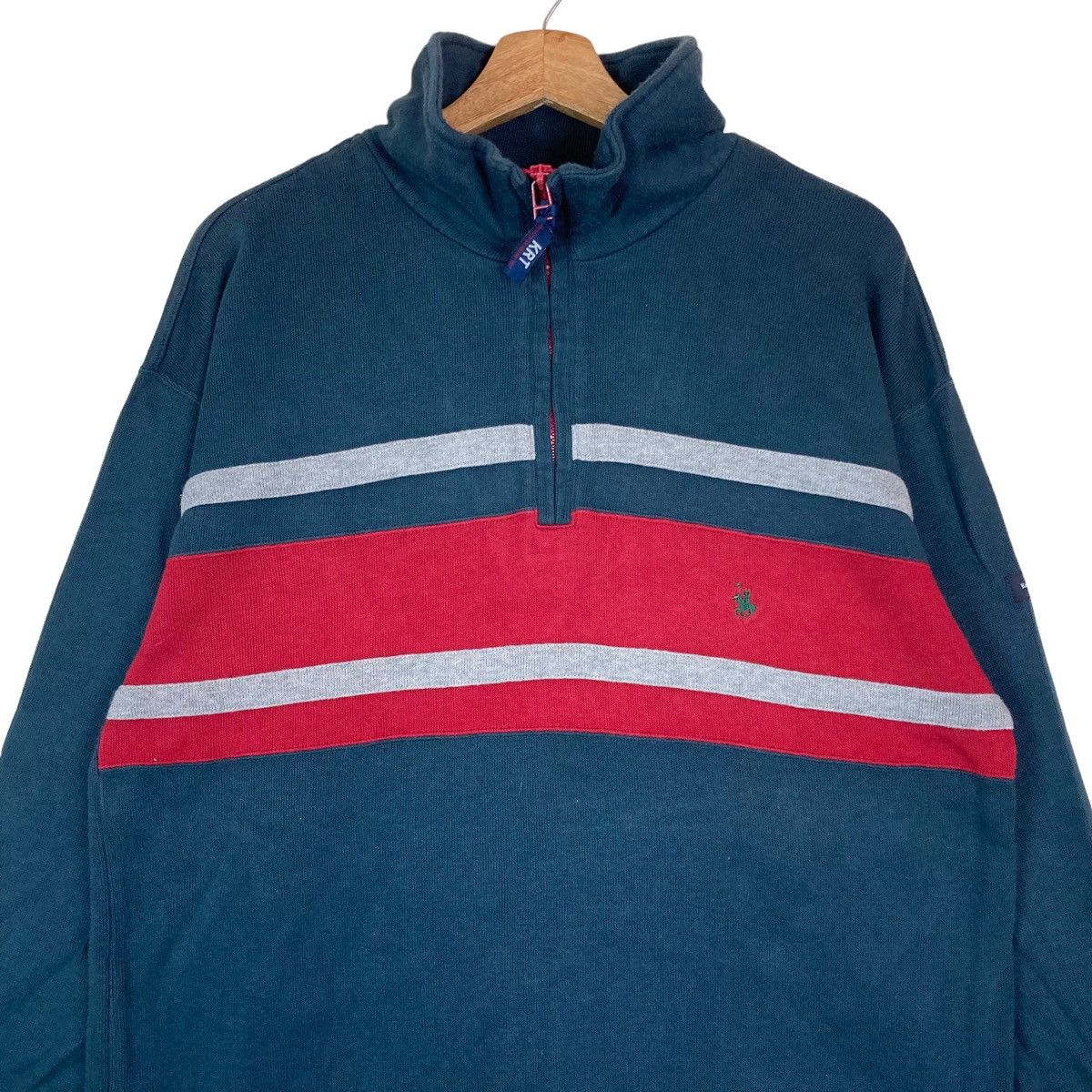 Vintage Vintage Knights of Round Table Quarter Zip Pullover Jumper Size US XL / EU 56 / 4 - 2 Thumbnail