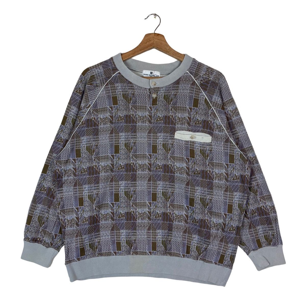 Pierre Balmain Vintage Pierre Balmain Club Pullover Jumper Sweatshirt Size US L / EU 52-54 / 3 - 1 Thumbnail
