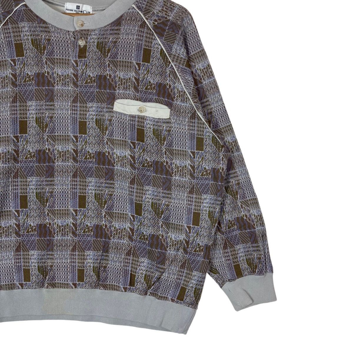 Pierre Balmain Vintage Pierre Balmain Club Pullover Jumper Sweatshirt Size US L / EU 52-54 / 3 - 3 Thumbnail