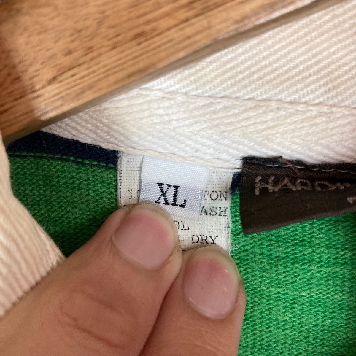 Vintage Vintage Hardin Knitwear New York Two Tone Stripe Collar Size US XL / EU 56 / 4 - 6 Thumbnail