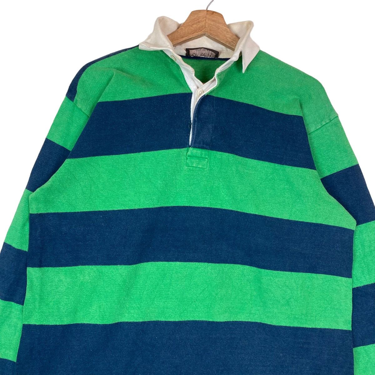 Vintage Vintage Hardin Knitwear New York Two Tone Stripe Collar Size US XL / EU 56 / 4 - 2 Thumbnail